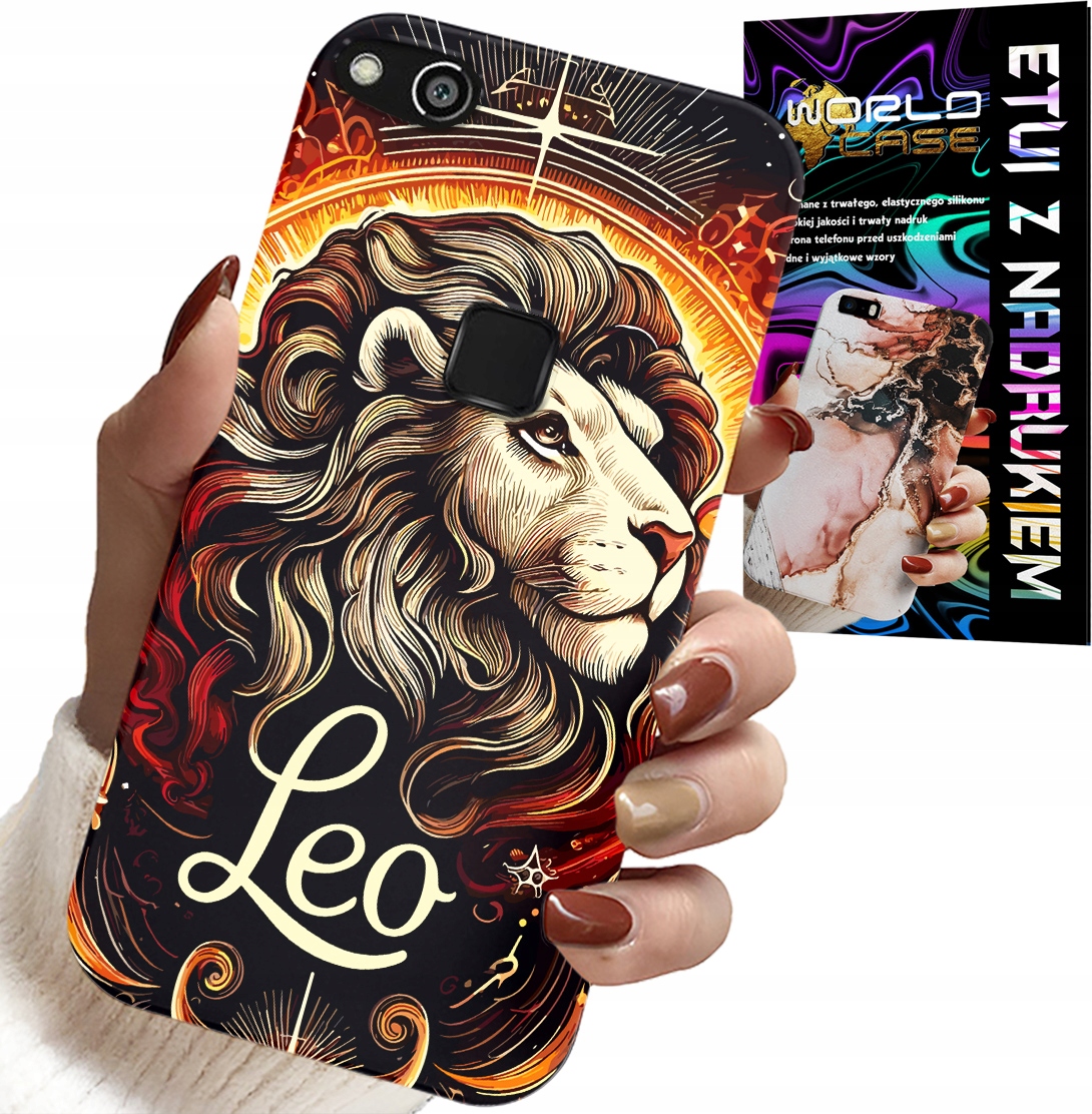 ETUI DO HUAWEI P9 LITE 2016 - LEW, ZNAK ZODIAKU ASTRONOMIA, CASE + FOLIA