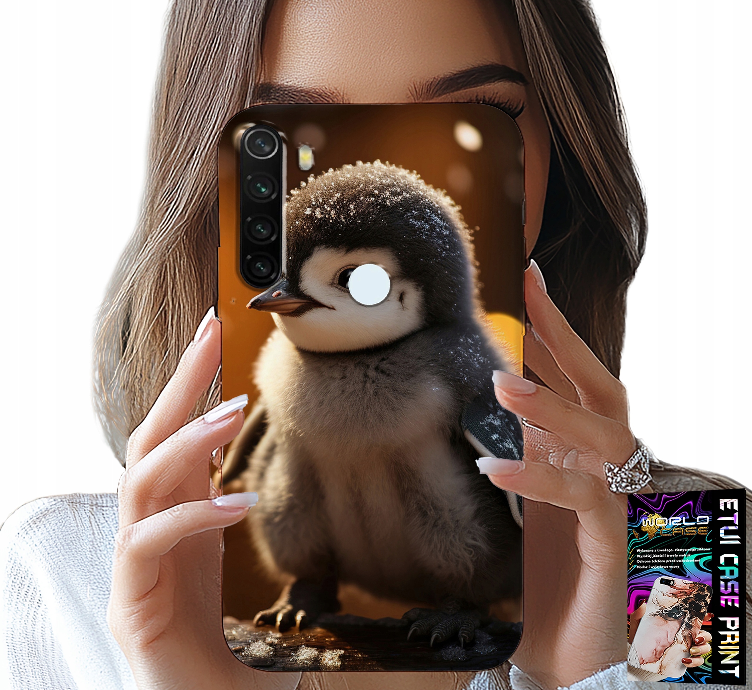 ETUI DO XIAOMI NOTE 8T - SŁODKI PINGWIN, TUPTAK, MADAGASKAR WZORY