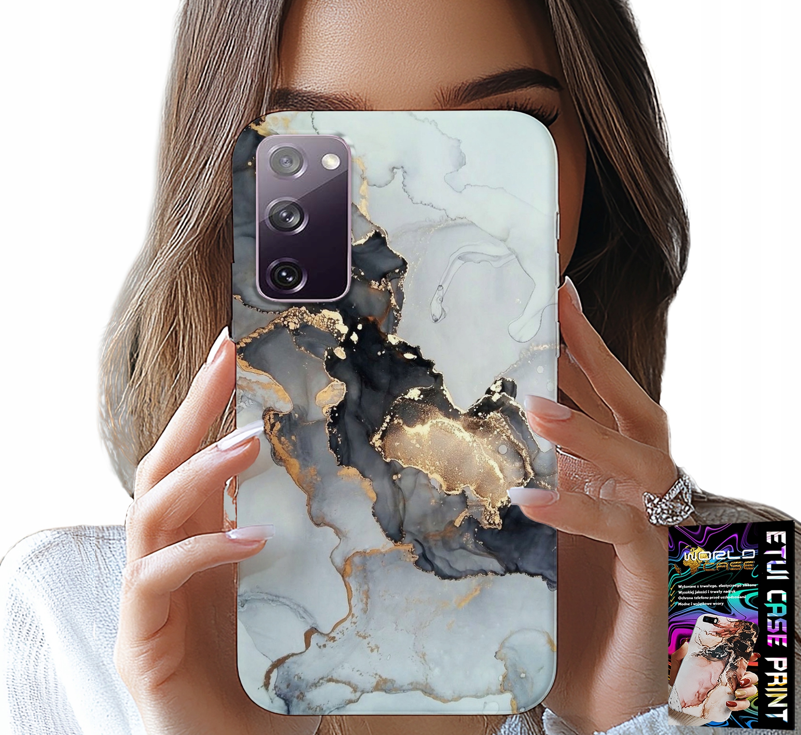 ETUI DO SAMSUNG GALAXY S20 FE - ELEGANCKI MARMUREK MODNE KOBIECE WZORY