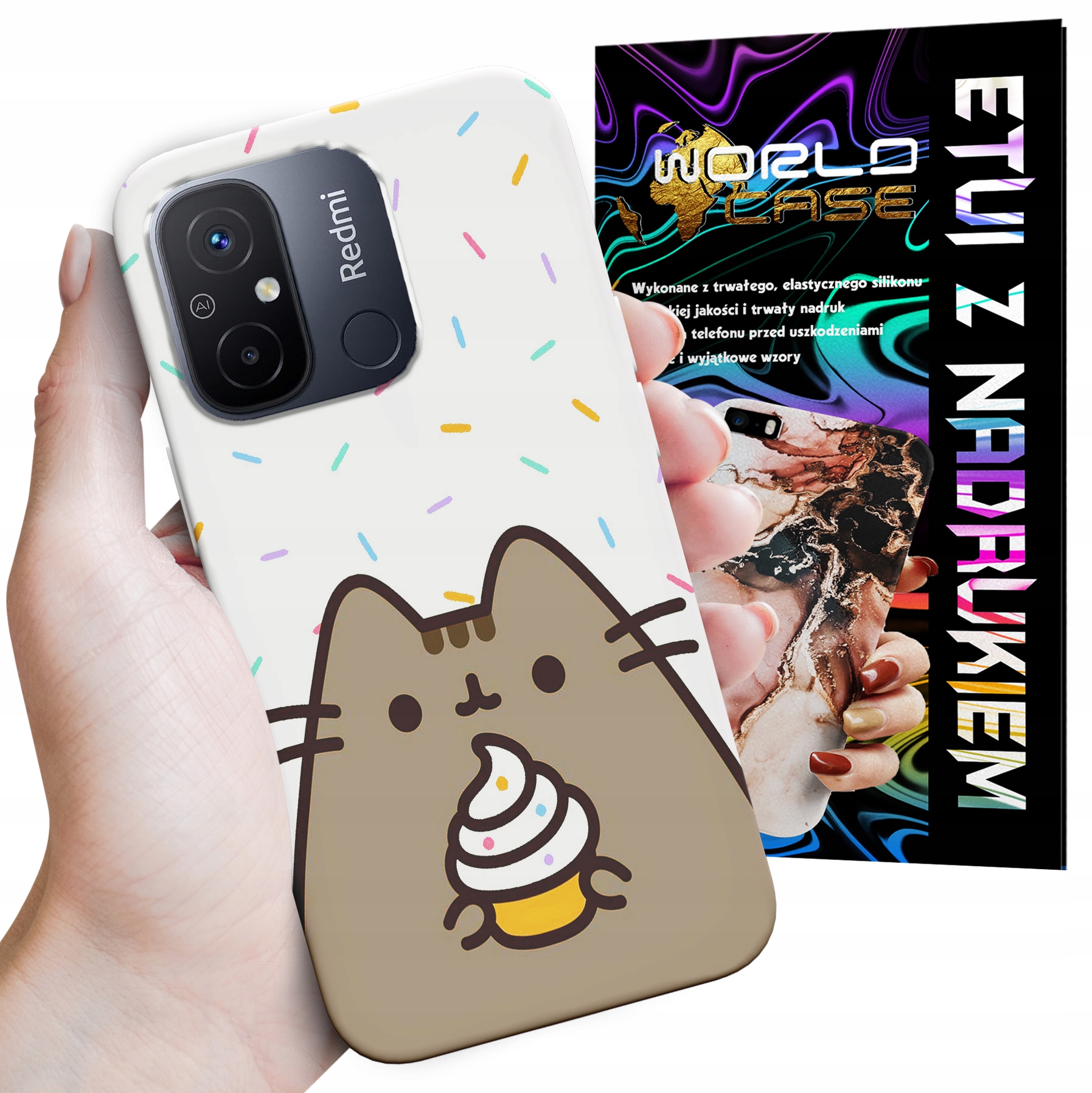 ETUI CASE DO XIAOMI REDMI 12C - SŁODKI KOTEK KOT OBUDOWA PLECKI