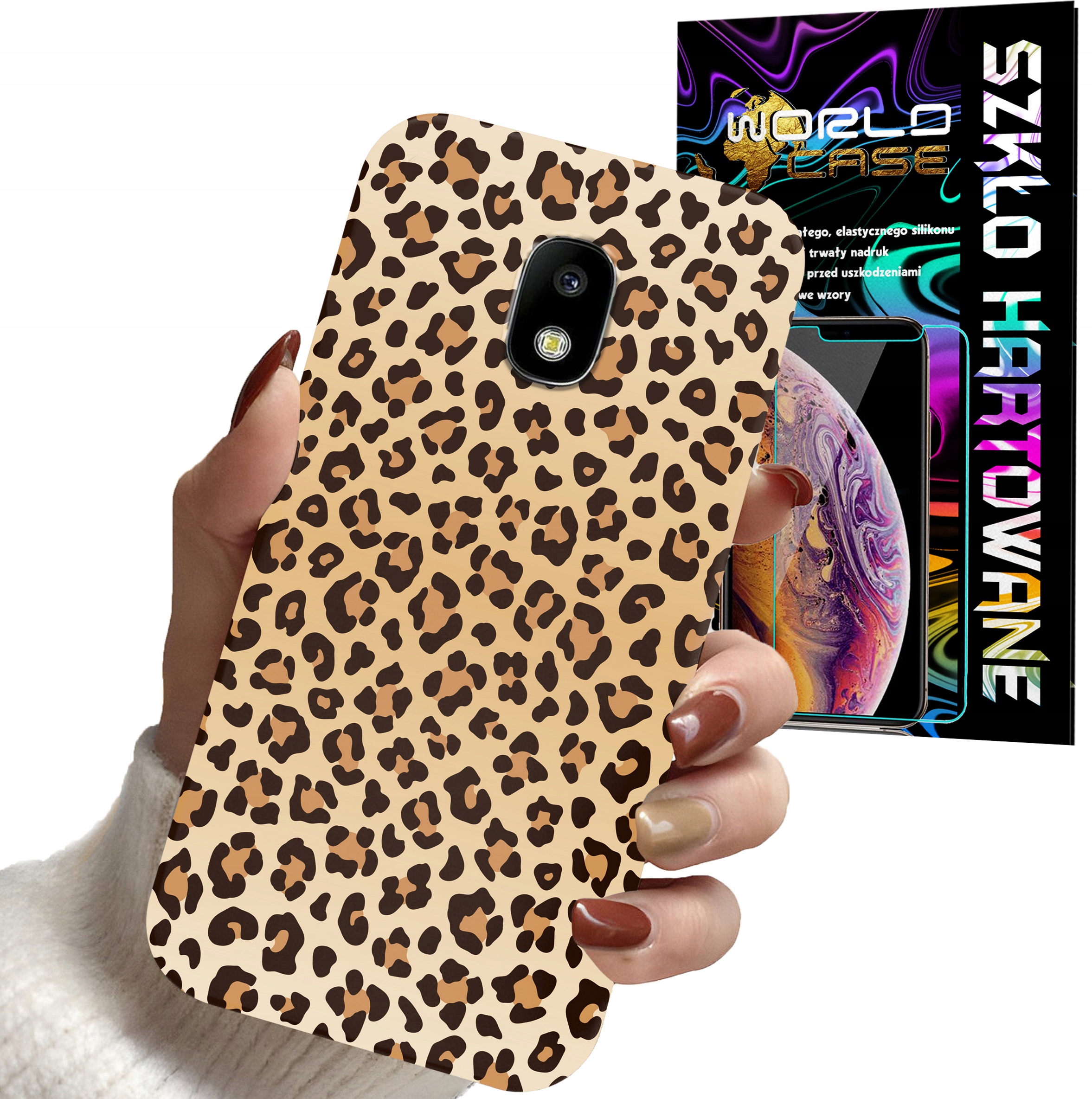 ETUI CASE DO SAMSUNG J5 2017 - PANTERKA WZORKI MODNE WZORY DLA KOBI + SZKŁO