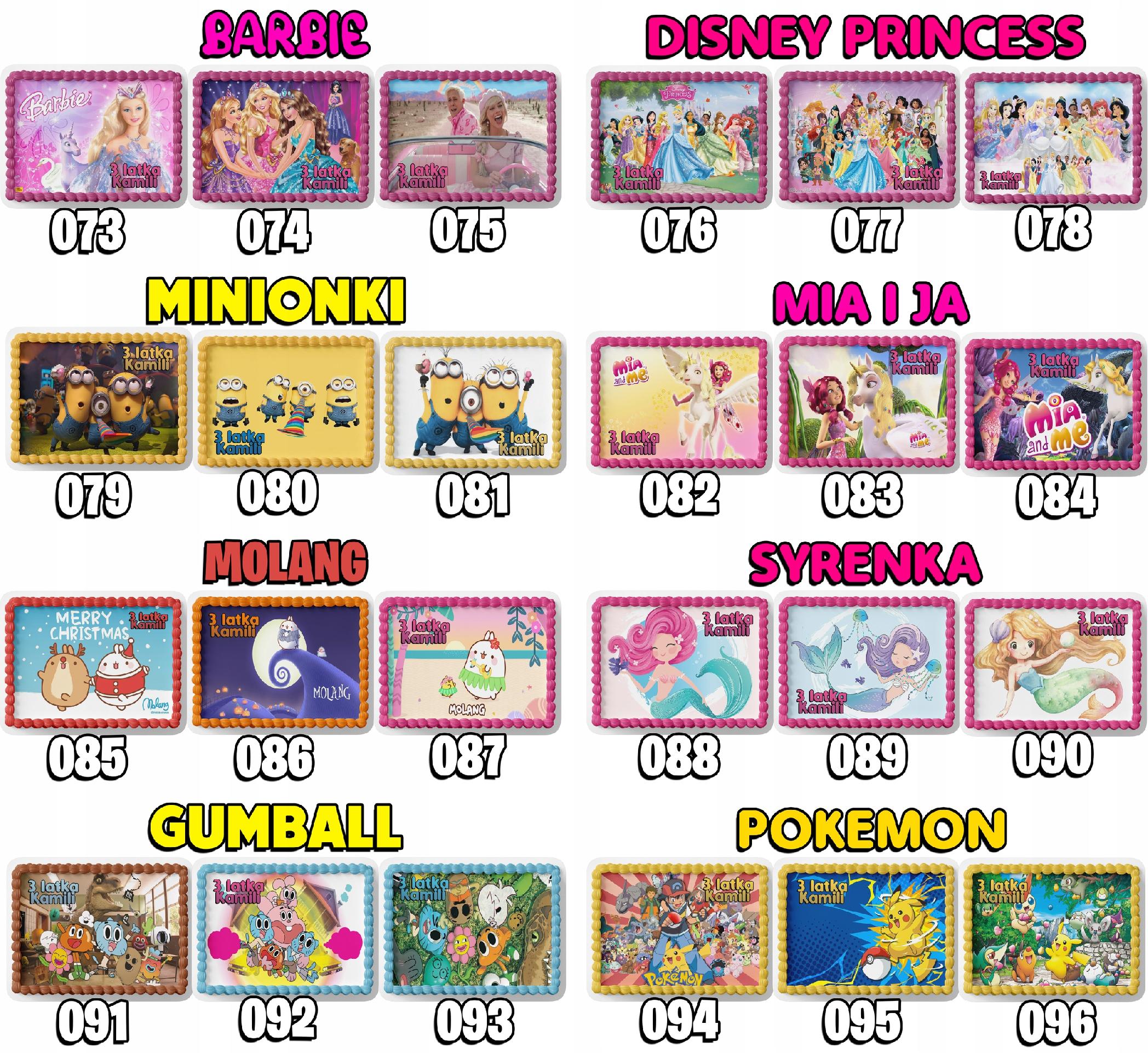 PROSTOKĄTNY OPŁATEK NA TORT A4 20x29CM - MY LITTLE PONY + IMIĘ