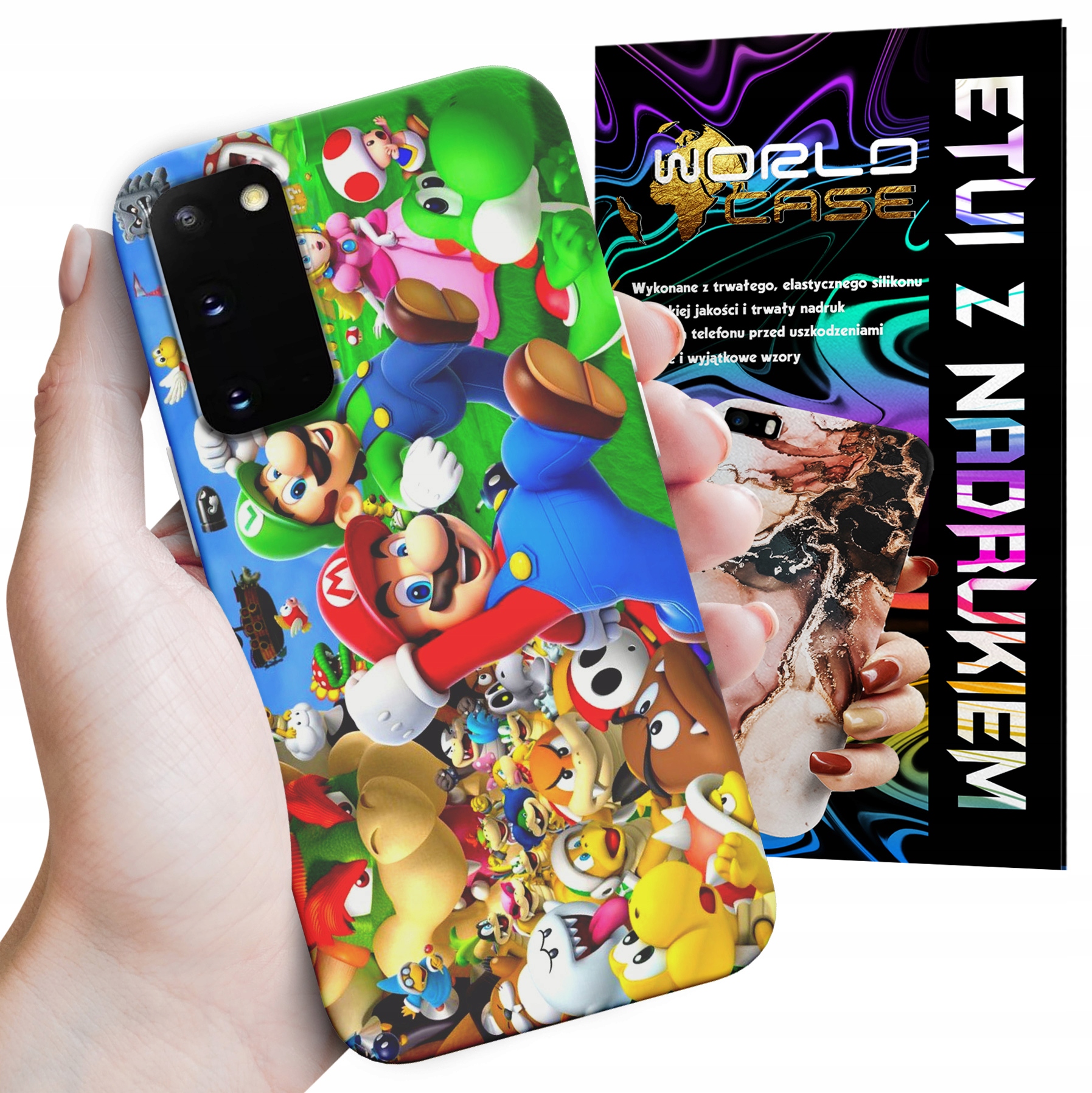 ETUI CASE DO SAMSUNG S20 FE - SUPER MARIO BROS BAJKI WZORY WYBÓR