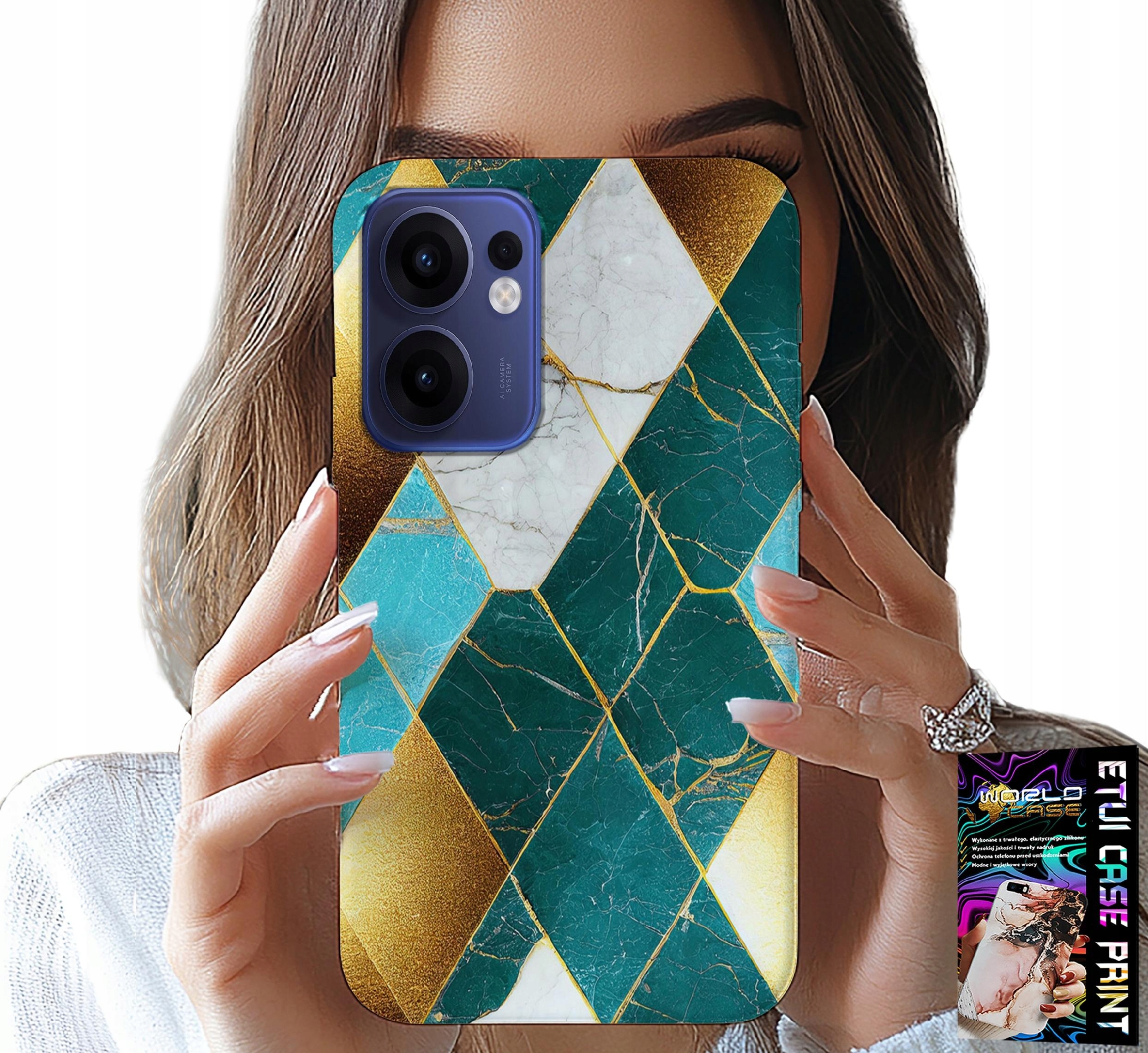 ETUI DO OPPO FIND X5 LITE - ELEGANCKIE MODNE WZORY CASE + FOLIA