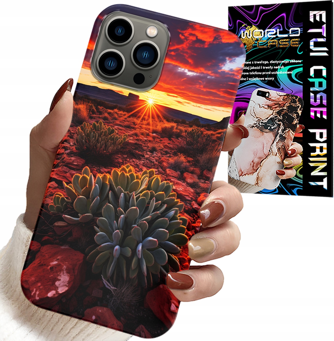 ETUI DO IPHONE 13 PRO MAX - MEKSYKAŃSKA PUSTYNIA WIDOKI CASE + SZKŁO