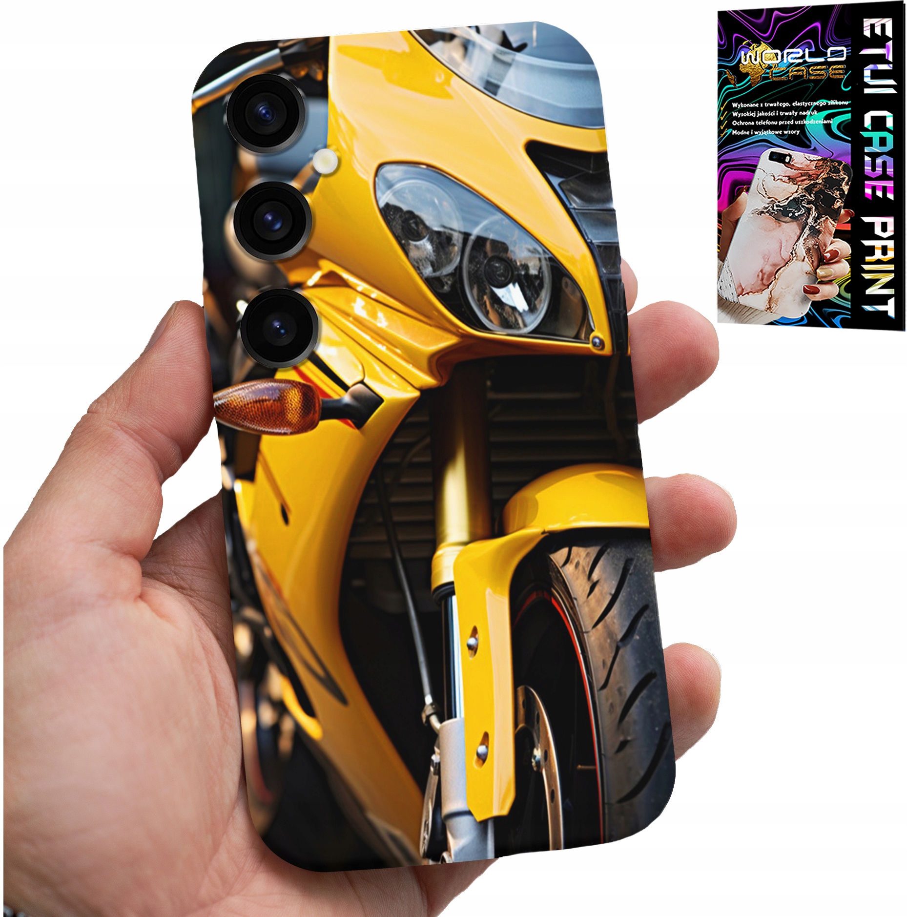 ETUI DO SAMSUNG GALAXY S24 - MOTOR MOTOCYKL FAN OBUDOWA CASE PLECKI