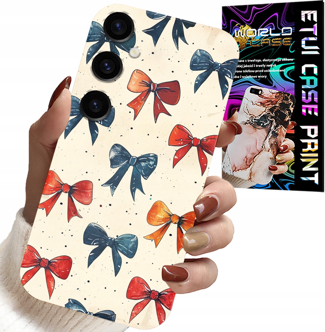 ETUI DO SAMSUNG GALAXY S24 PLUS - KOLOROWE WSTĄŻKI WSTĄŻKA MODNE WZORY