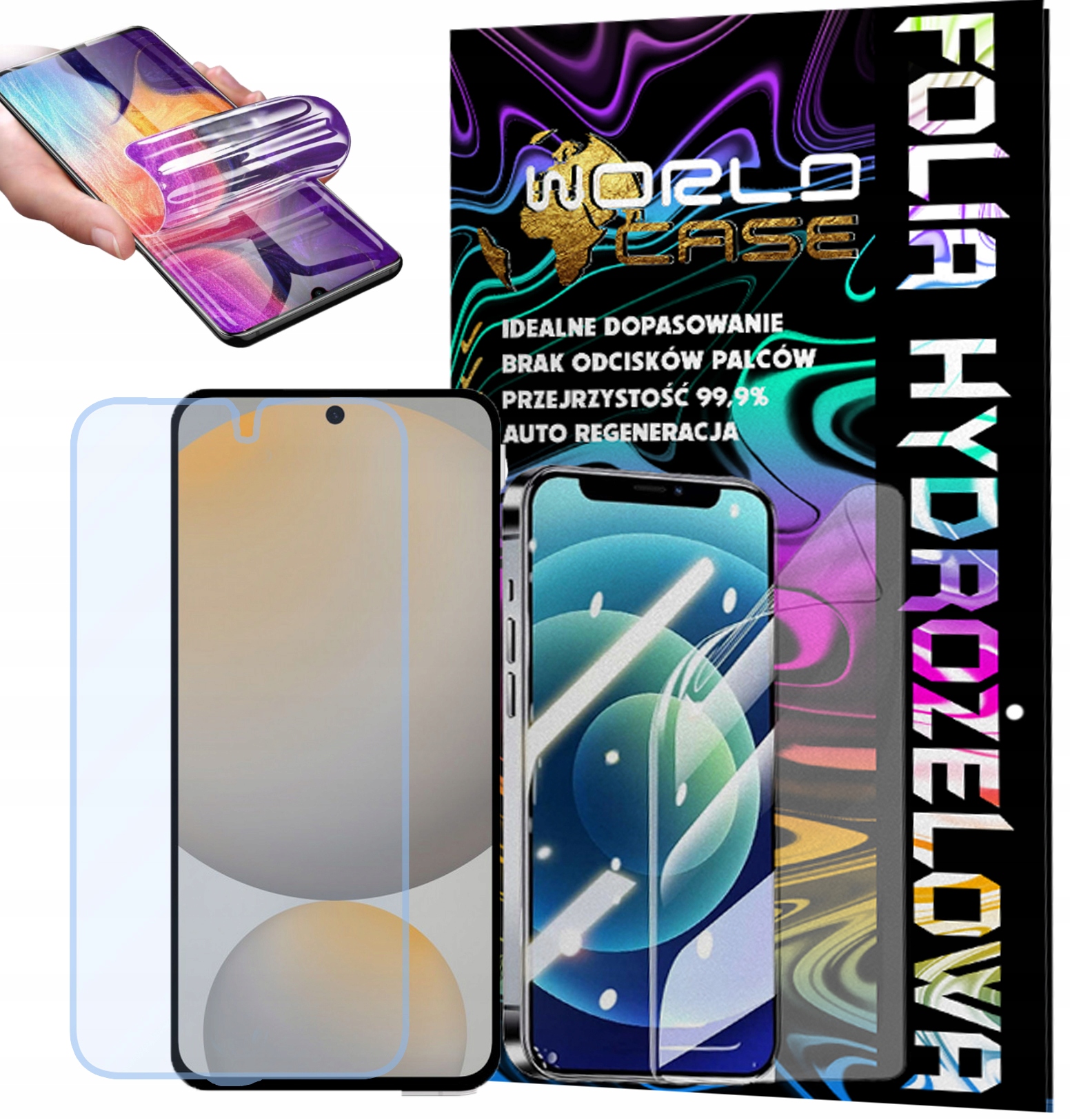 FOLIA HYDROŻELOWA OCHRONNA DO SAMSUNG GALAXY S24 NA EKRAN MOCNA