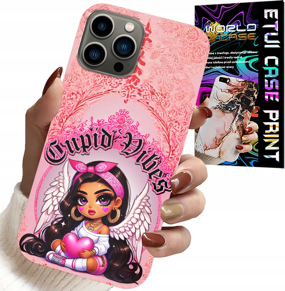ETUI DO IPHONE 11 PRO MAX - CUPID VIBES Z UROCZĄ ANIOŁKIEM PLECKI