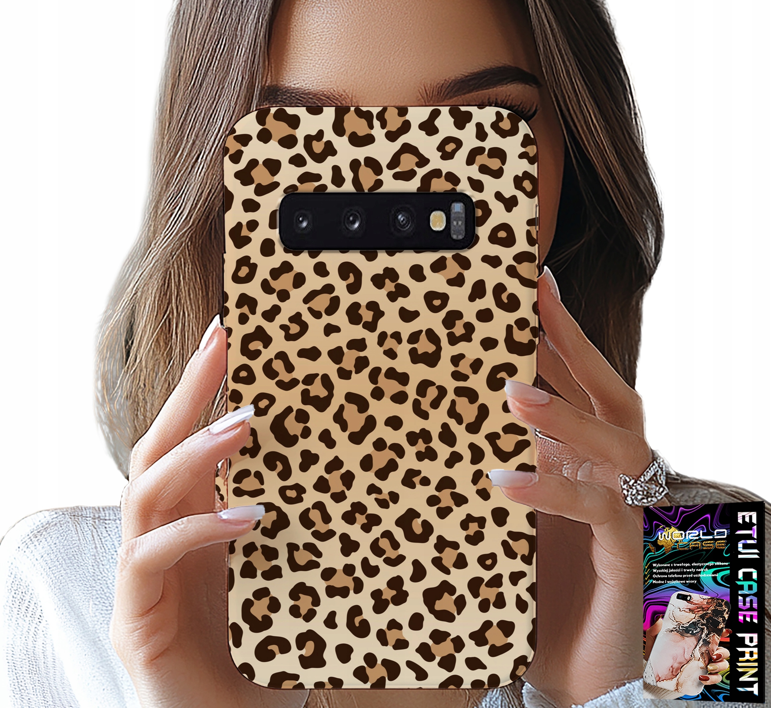 ETUI DO SAMSUNG GALAXY S10 PLUS - PLECKI W PANTERKĘ MODNE KOBIECE WZORY