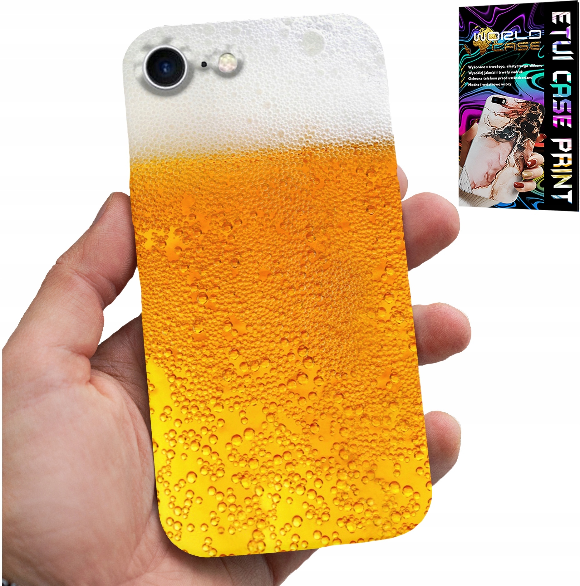 ETUI DO IPHONE SE / SE2 - PIWO, KUFEL PIWA WZORY DLA MĘŻCZYZN CASE