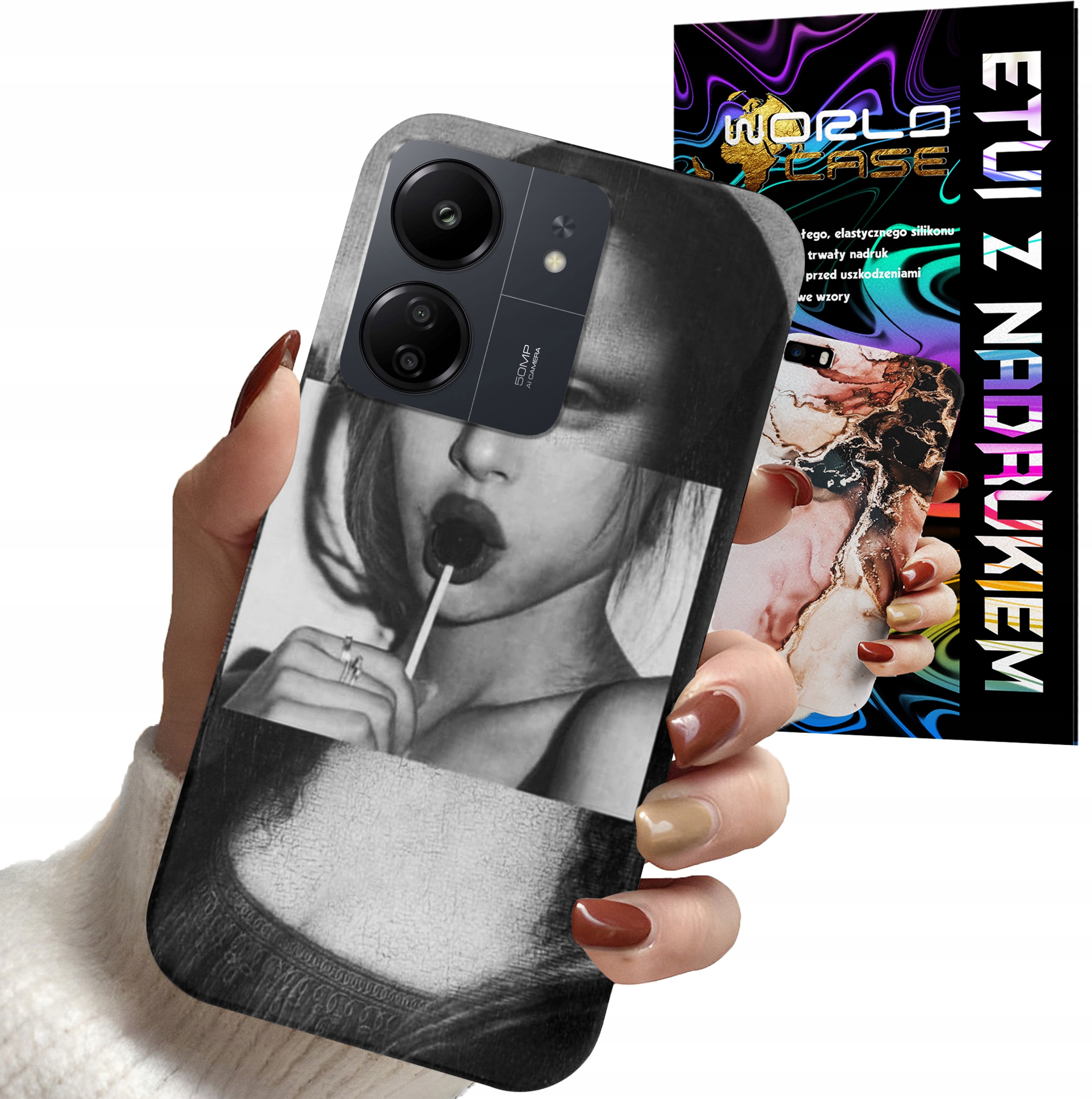 ETUI CASE DO XIAOMI REDMI 13C - MONA LISA WZORY DLA KOBIET PLECKI OBUDOWA
