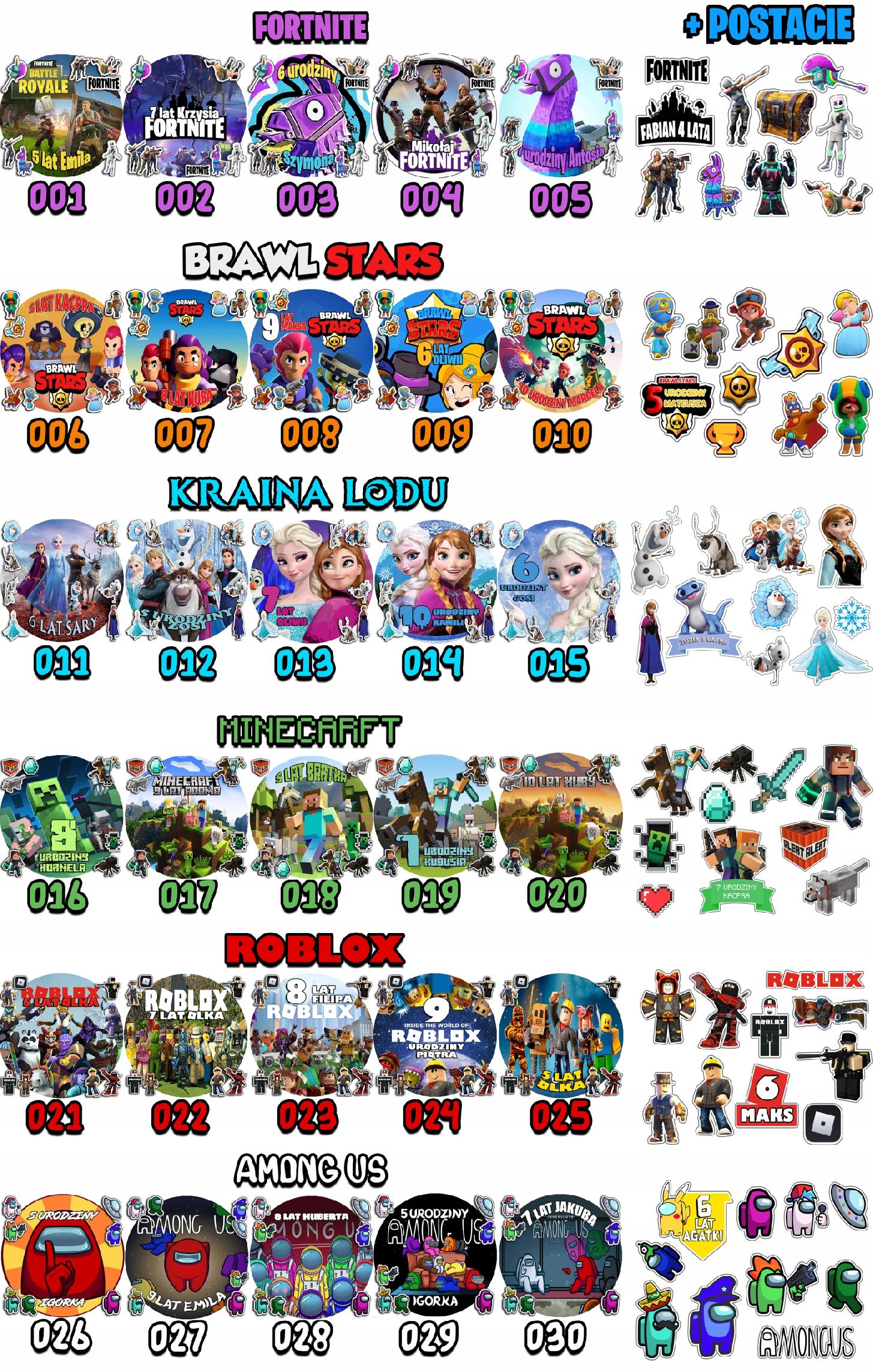 ZESTAW OPŁATEK NA TORT 30CM + 17 POSTACI - JEDNOROŻEC + IMIĘ 24CM 26CM