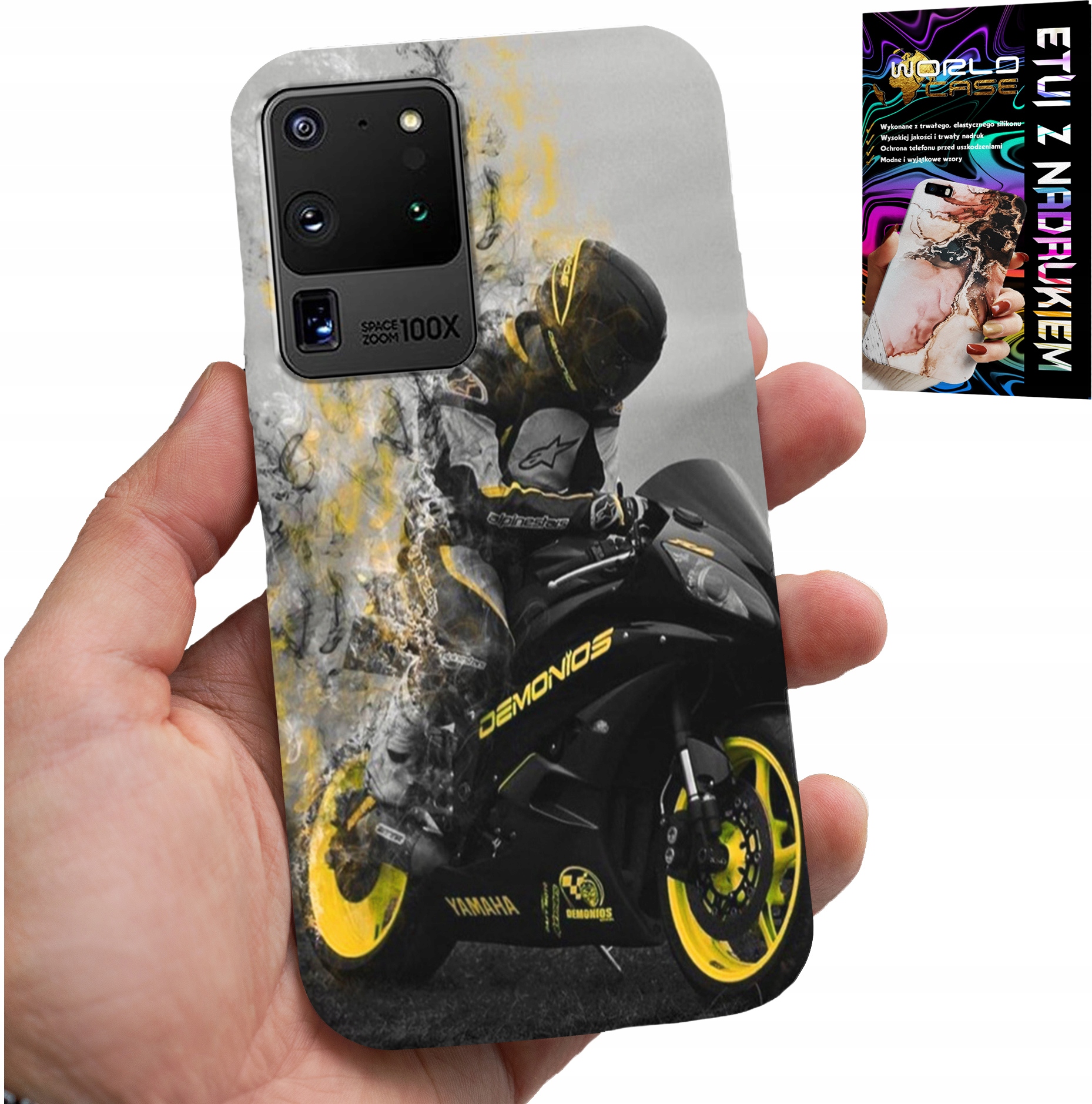 ETUI DO SAMSUNG GALAXY S20 Ultra - MOTOR MOTOCYKLE FAN WIELE WZORÓW PLECKÓW