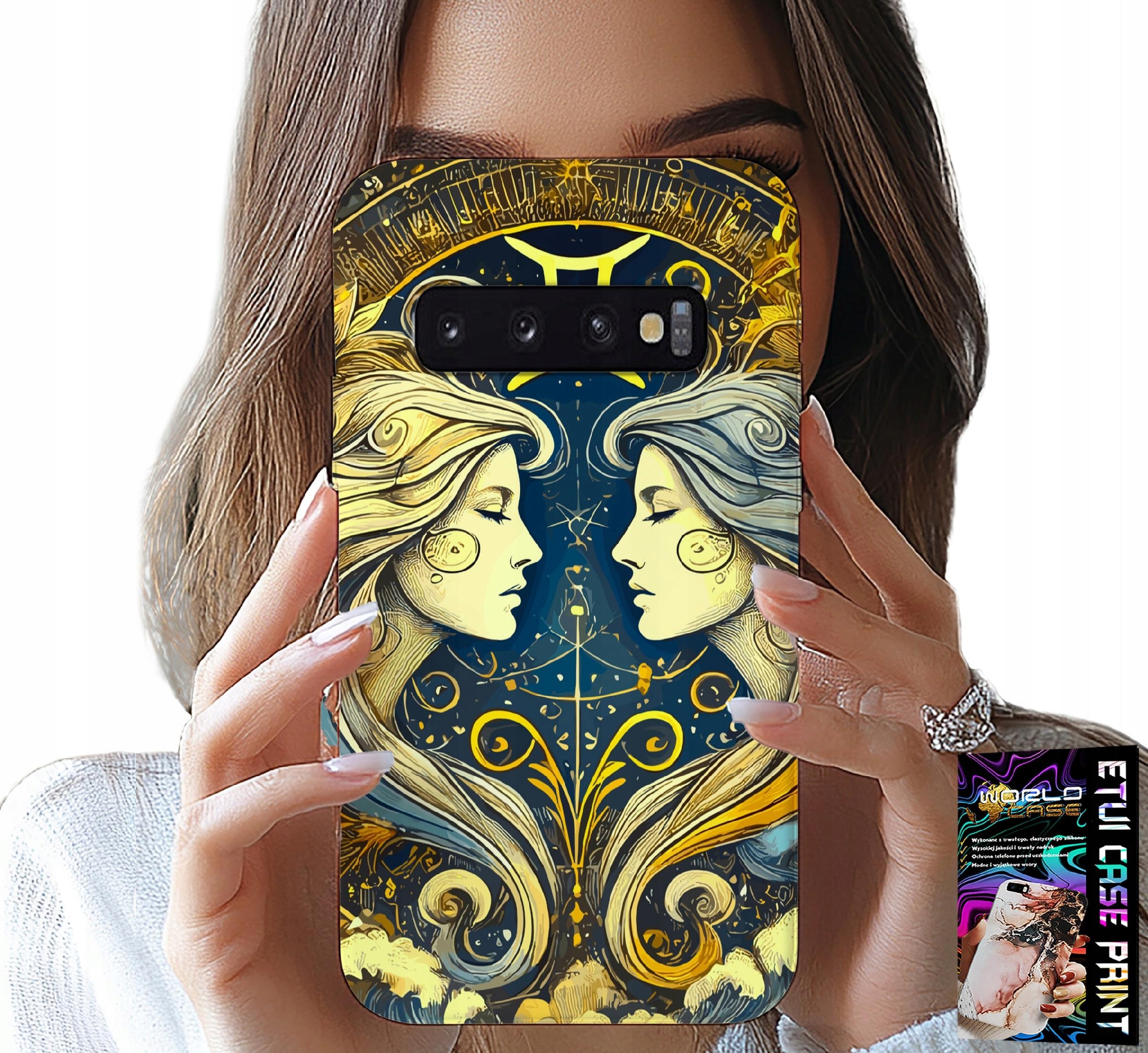 ETUI DO SAMSUNG GALAXY S10 PLUS - ZNAK ZODIAKU, BLIŹNIĘTA ASTRONOMIA CASE