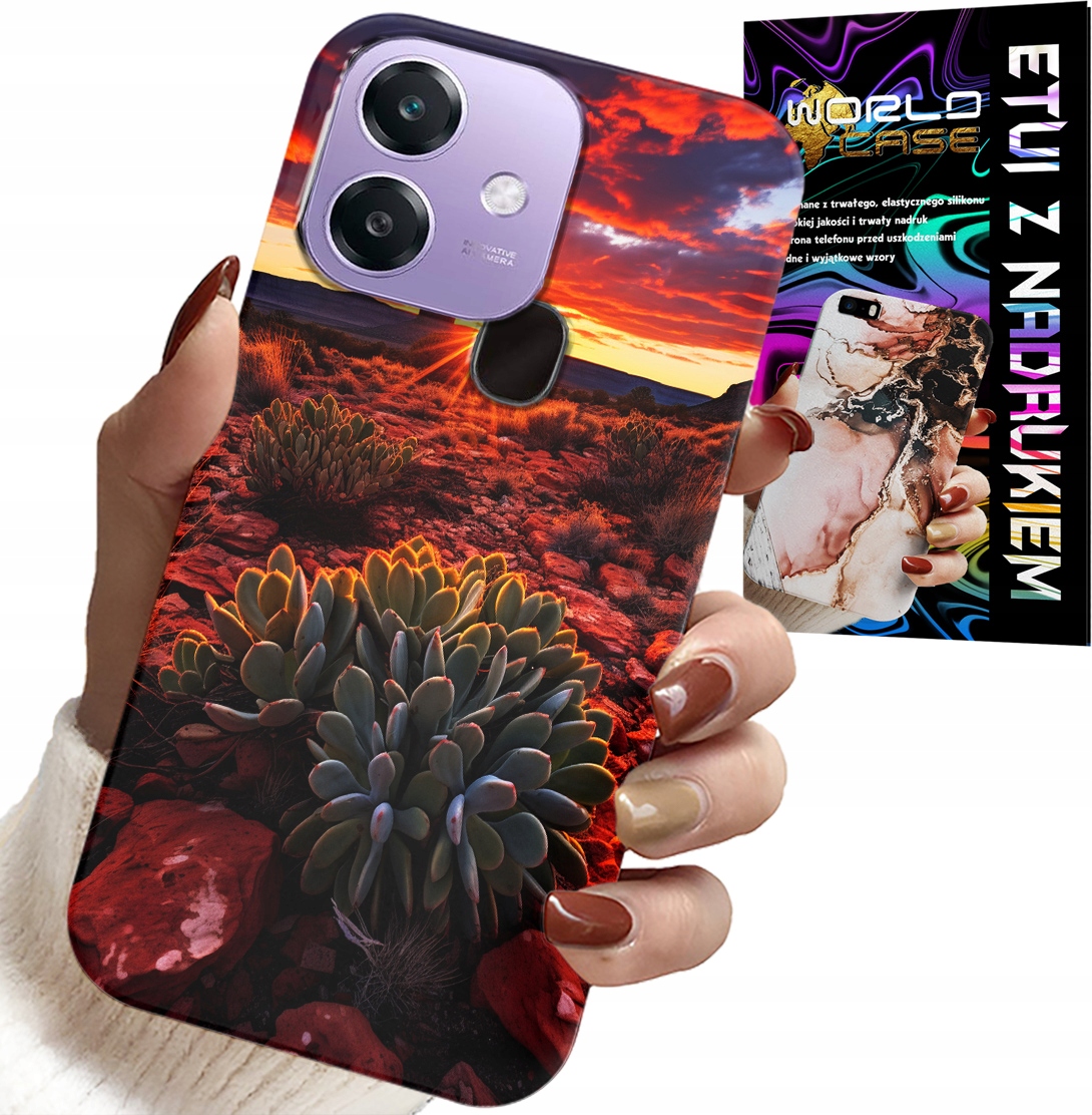 ETUI DO OPPO A40 / A40M - MEKSYKAŃSKA PUSTYNIA WIDOKI CASE + SZKŁO