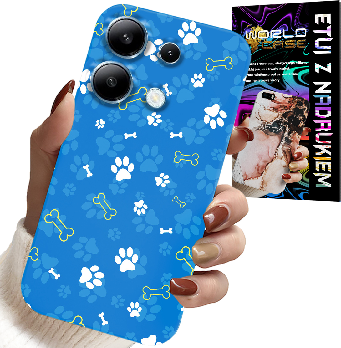 ETUI DO XIAOMI NOTE 13 4G - ŁAPKI KOŚCI PIES PATROL WZORY DLA DZIECI