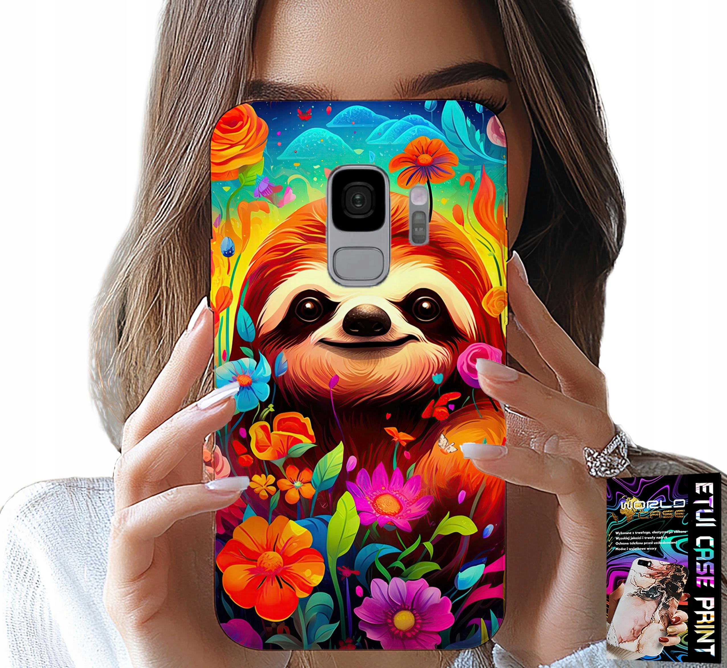 ETUI DO SAMSUNG GALAXY S9 - KOLOROWE WZORY KOALA ZWIERZĘTA + FOLIA