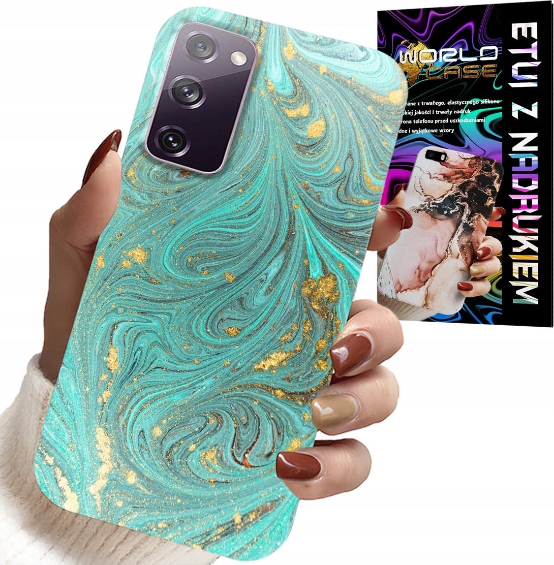 ETUI DO SAMSUNG GALAXY S20 LITE - MARMURKOWE WZORY + SZKŁO HARTOWANE