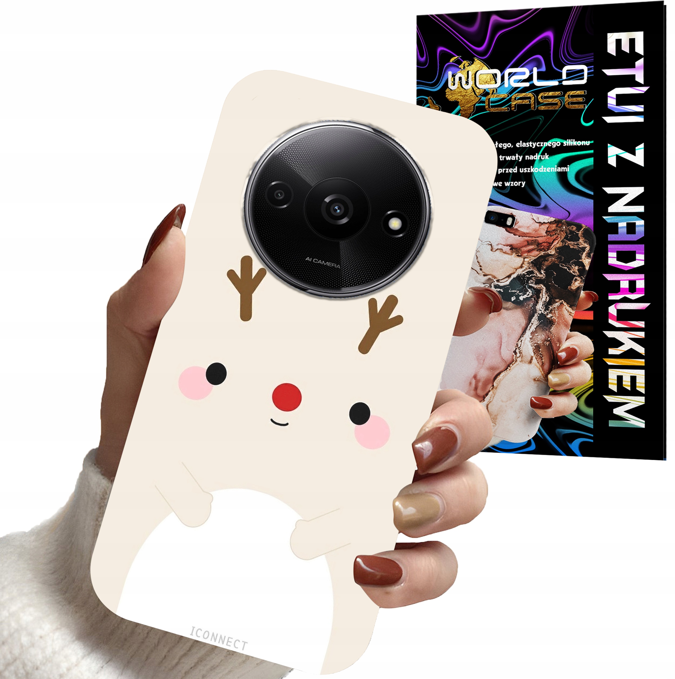 ETUI CASE DO XIAOMI REDMI A3 4G - ŚWIĄTECZNE WZORY RENIFER MIKOŁAJ ŚWIĘTA