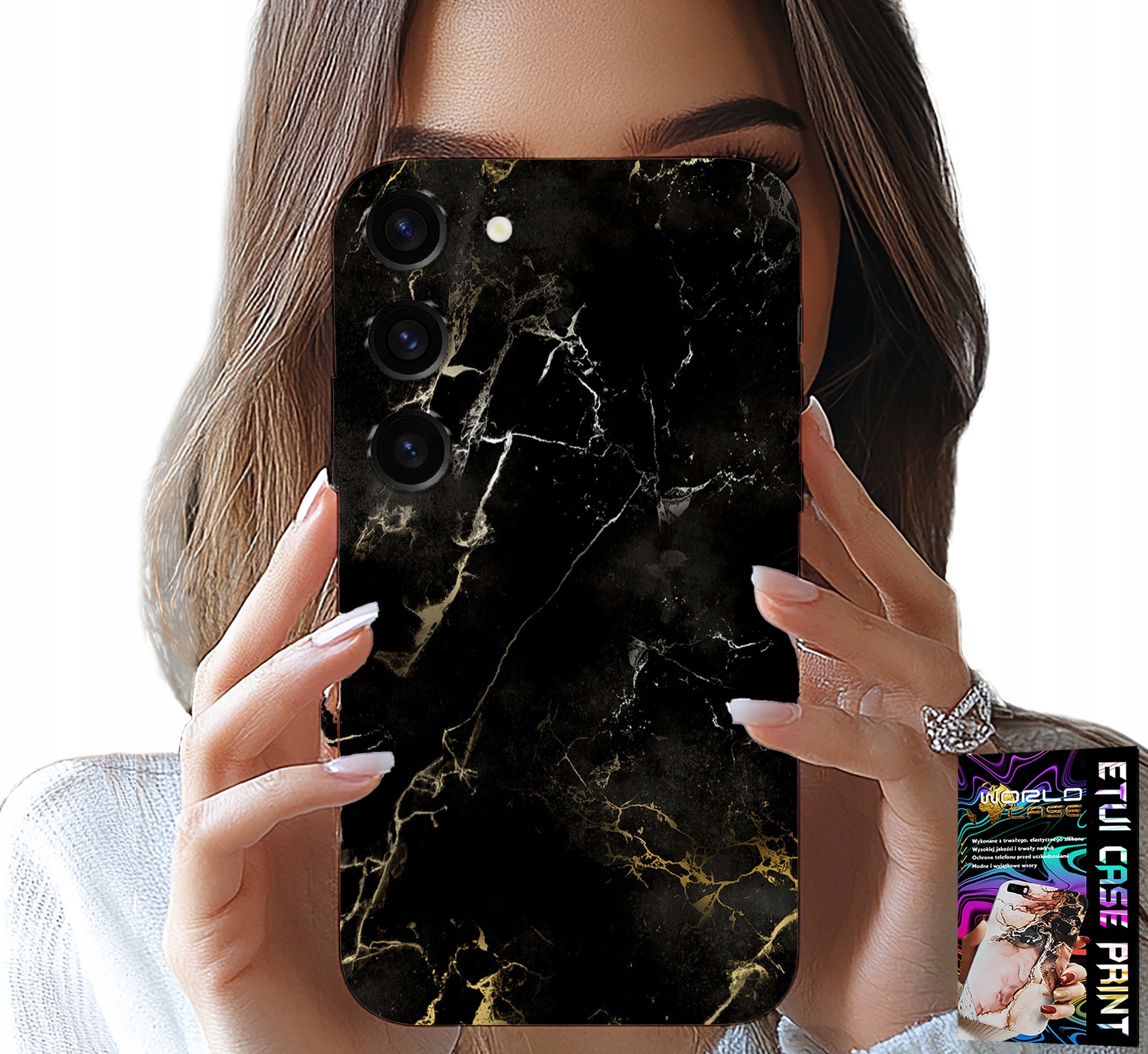 ETUI DO SAMSUNG GALAXY S23 - KAMIENNE ELEGANCKIE WZORY FUTERAŁ CASE