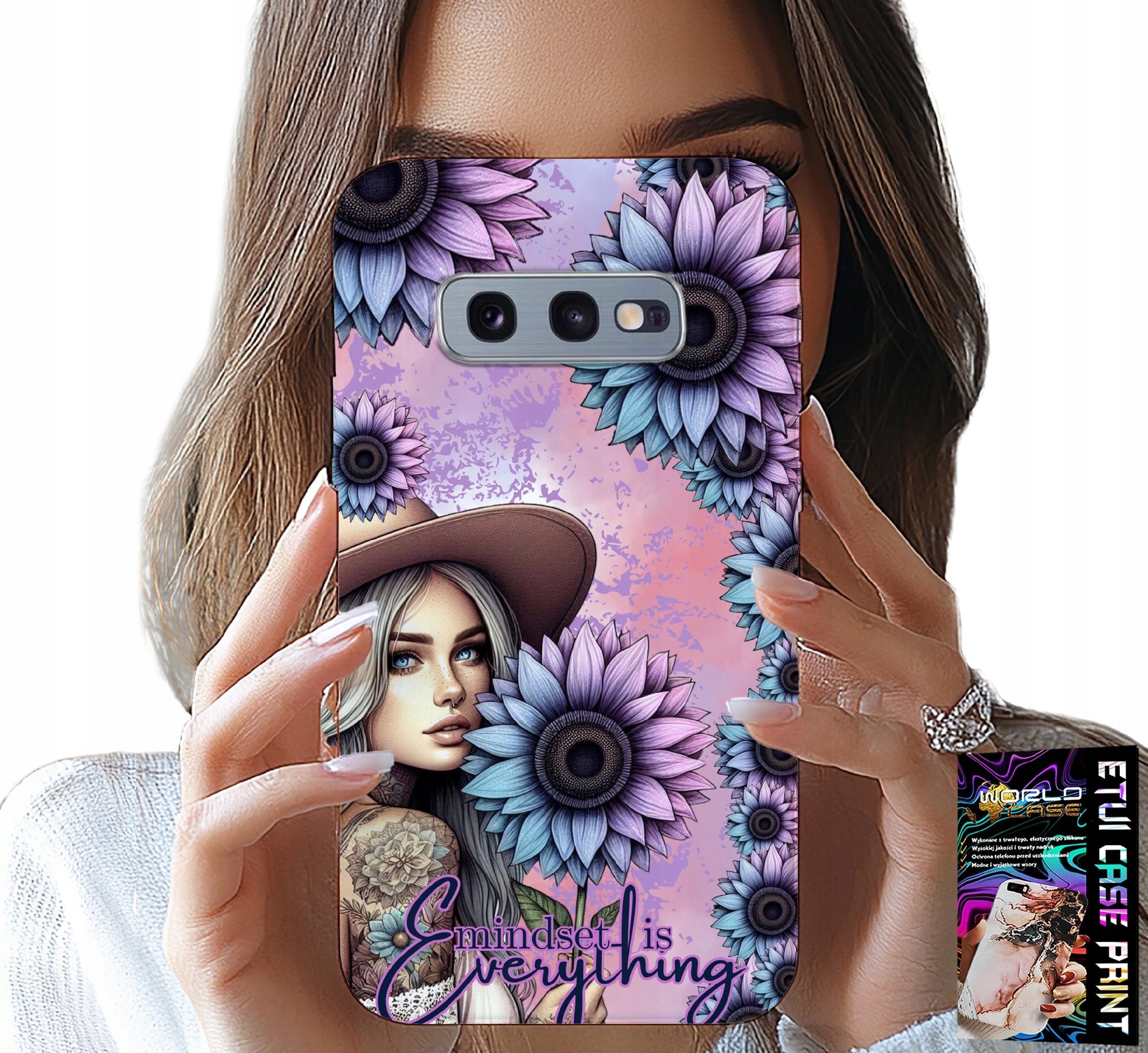ETUI DO SAMSUNG GALAXY S10E - KOBIETA W SŁONECZNIKACH, KOBIECE WZORY