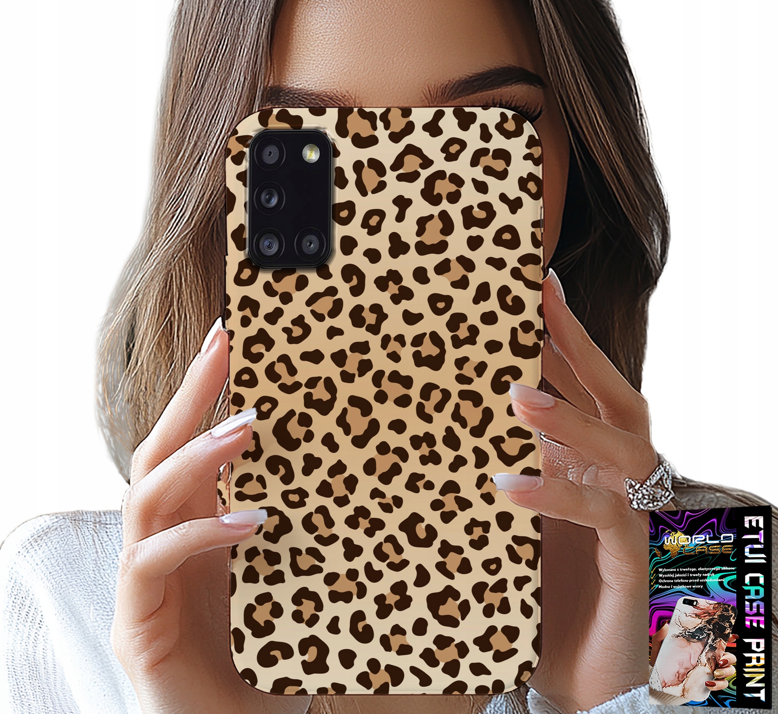 ETUI DO SAMSUNG GALAXY A31 - PLECKI W PANTERKĘ MODNE KOBIECE WZORY