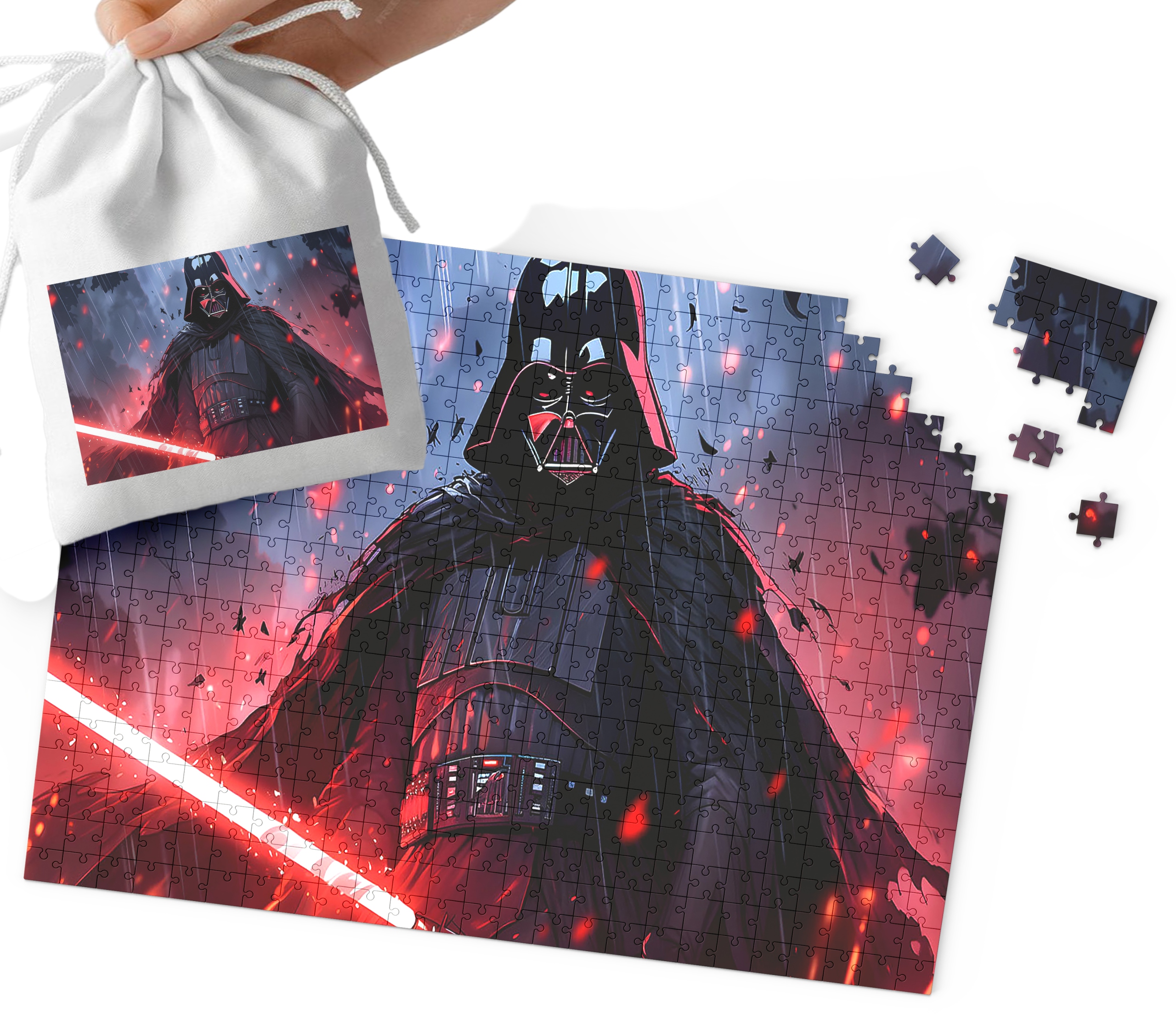 PUZZLE - STAR WARS GWIEZDNE WOJNY WZORY Z BAJEK I GIER 96EL + WORECZEK