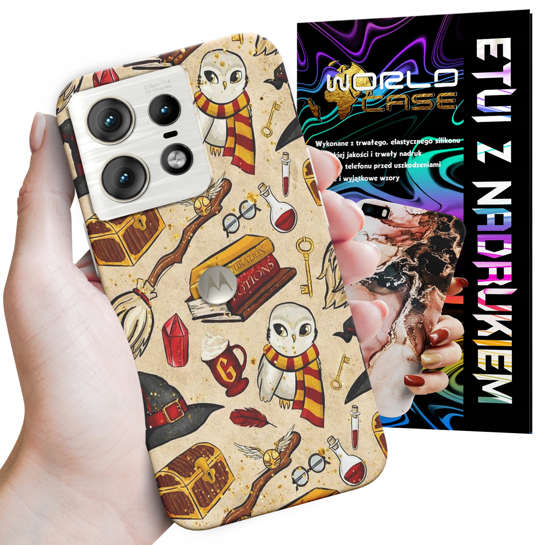 ETUI CASE DO MOTOROLA EDGE 50 PRO - WZORY DLA FANÓW ŚWIATA MAGII