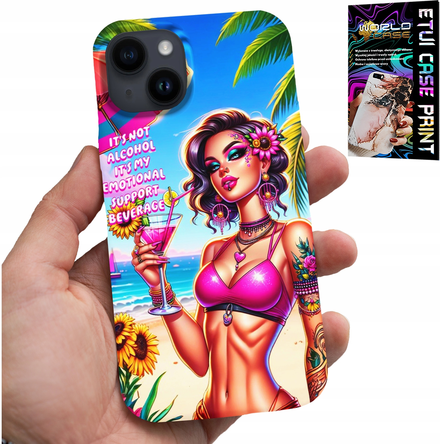 ETUI DO IPHONE 14 - IT'S NOT ALCOHOL IT'S MY EMOTIONAL CASE