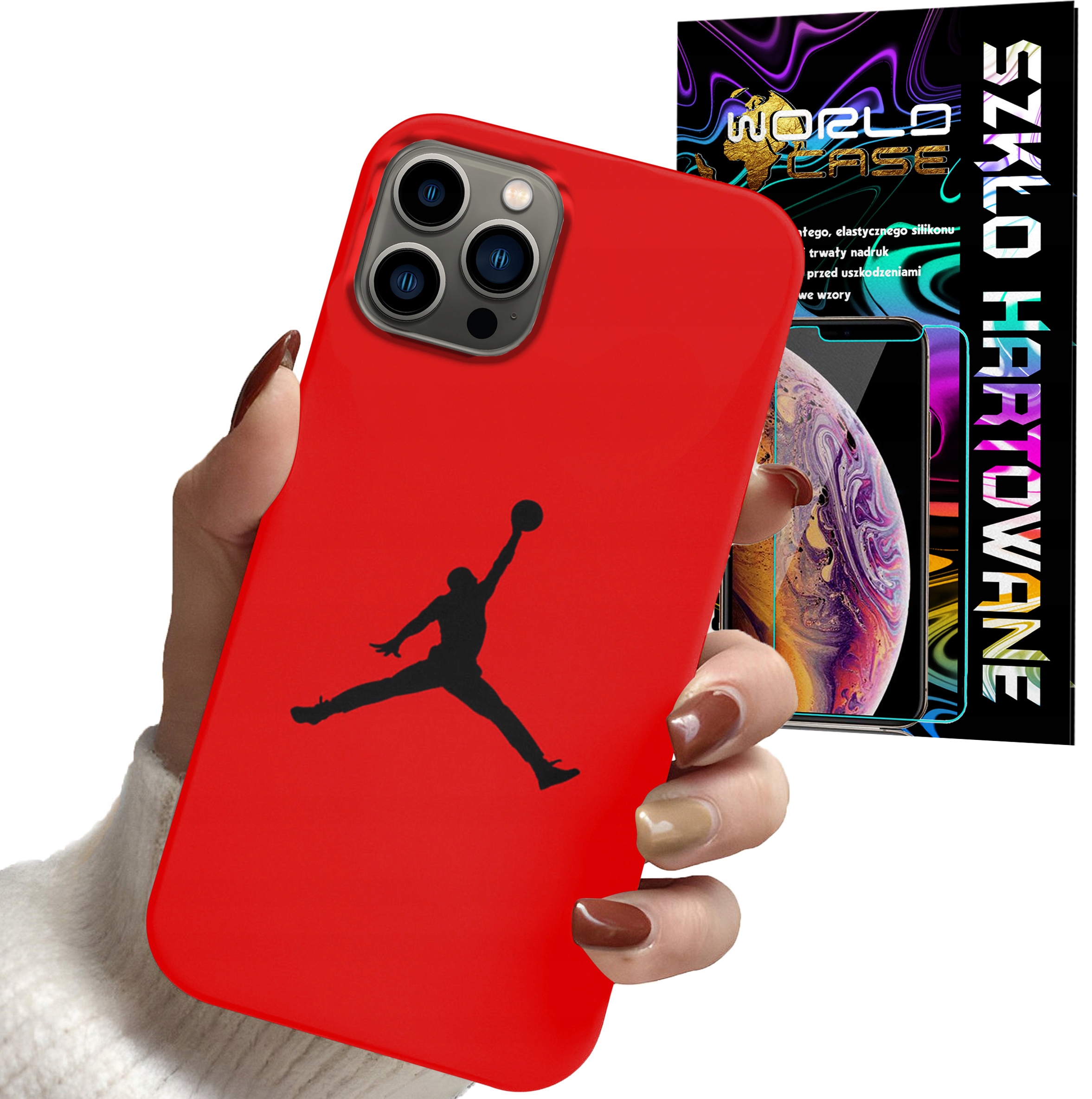 ETUI CASE DO IPHONE 13 PRO - KOSZYKÓWKA WZORY DLA FANÓW NBA + SZKŁO