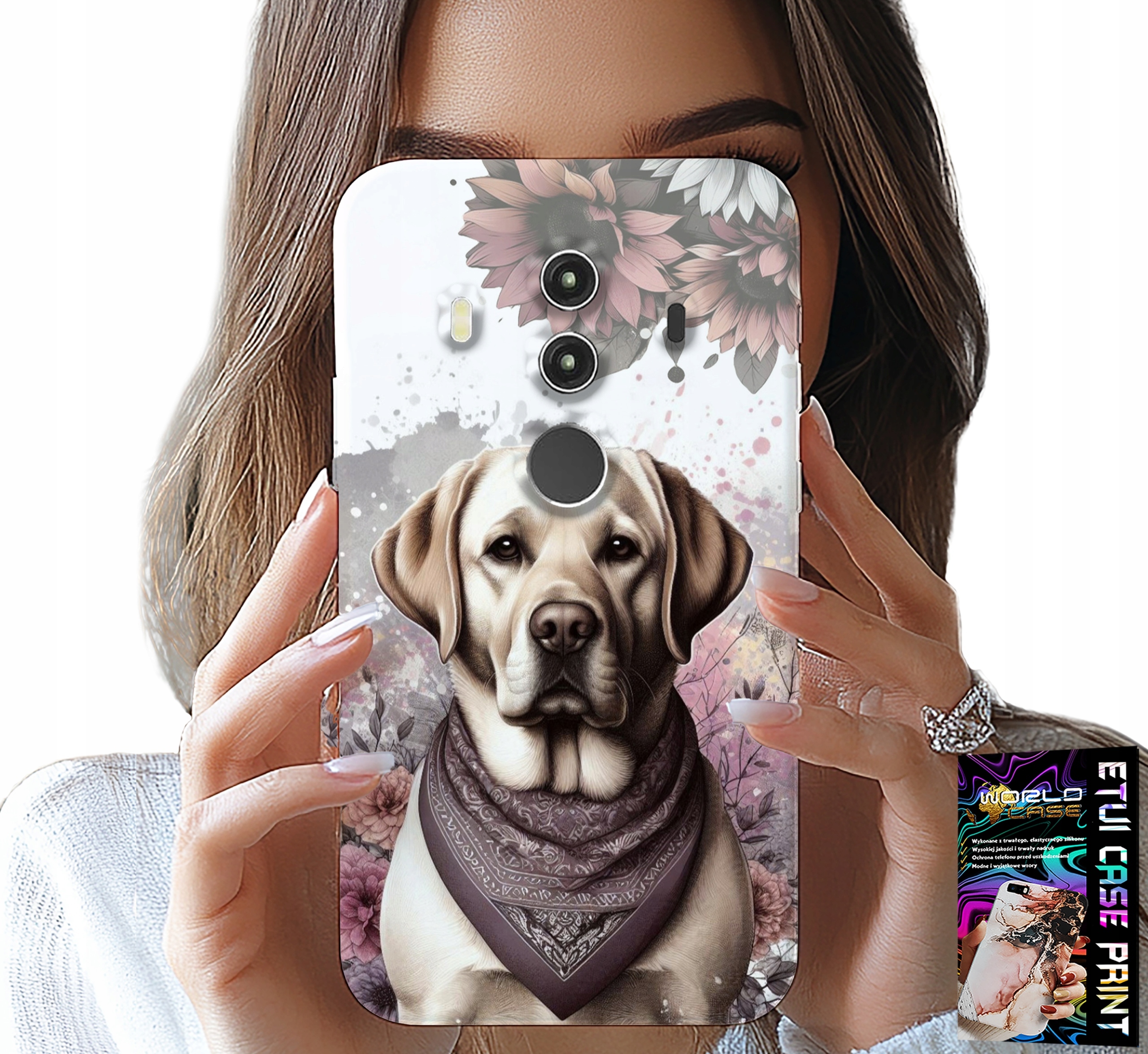 ETUI DO HUAWEI MATE 10 PRO - PIESEK PIESKI HUSKY PSIE WZORY + FOLIA
