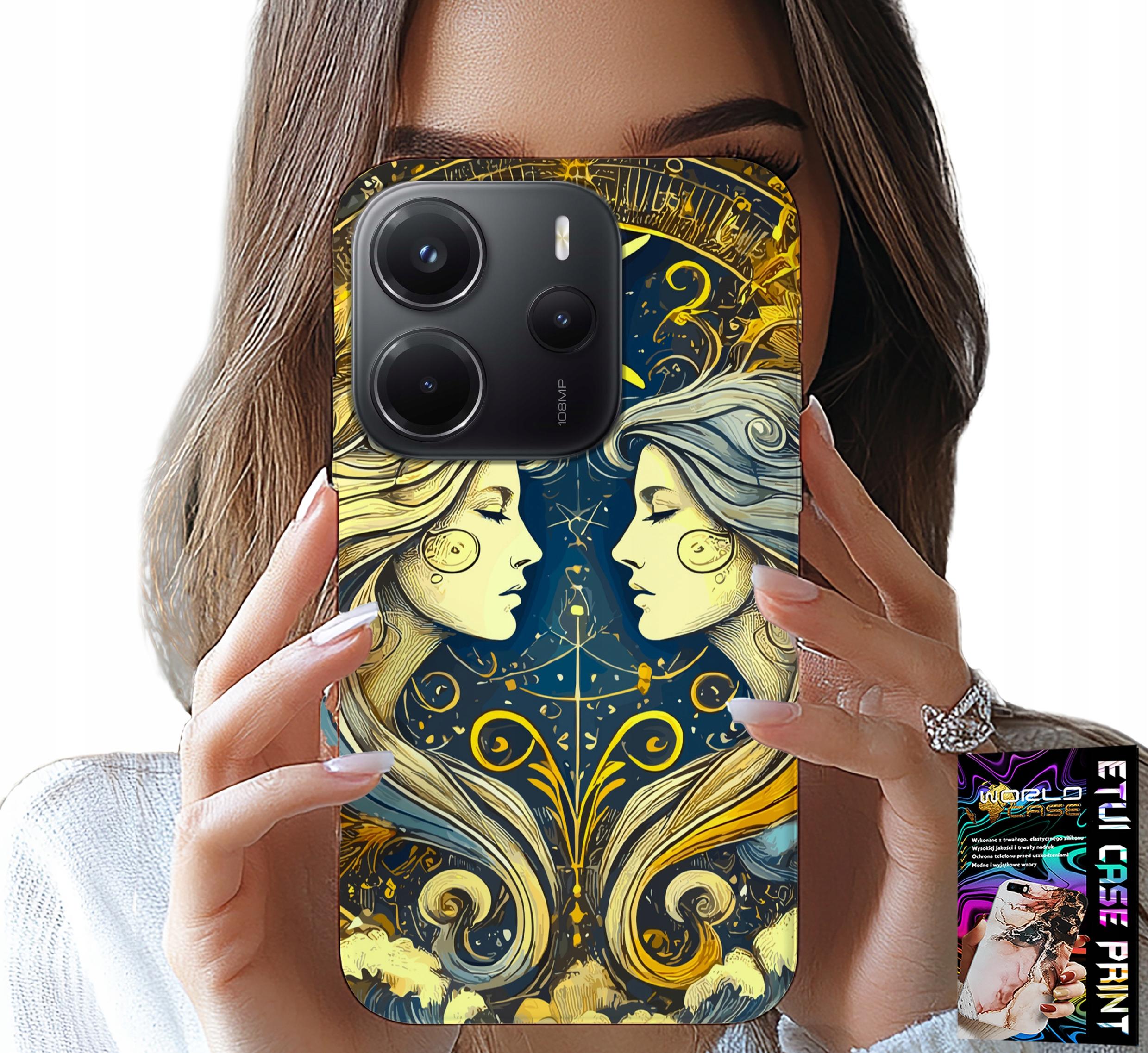 ETUI DO XIAOMI NOTE 14 4G - ZNAK ZODIAKU, BLIŹNIĘTA ASTRONOMIA CASE