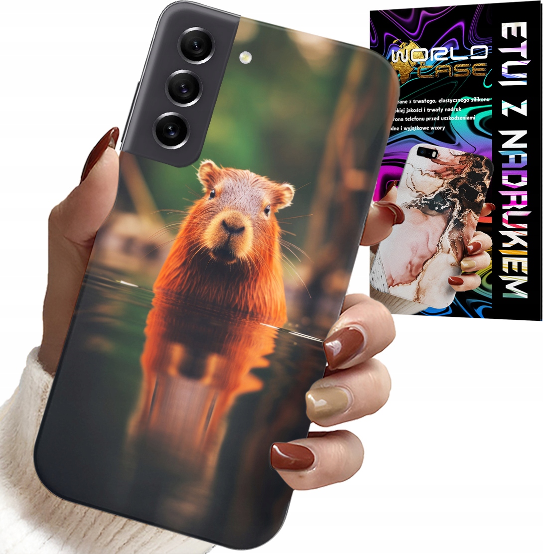 ETUI DO SAMSUNG GALAXY S22 - SŁODKA KAPIBARA, CAPIBARA, WIELE WZORÓW