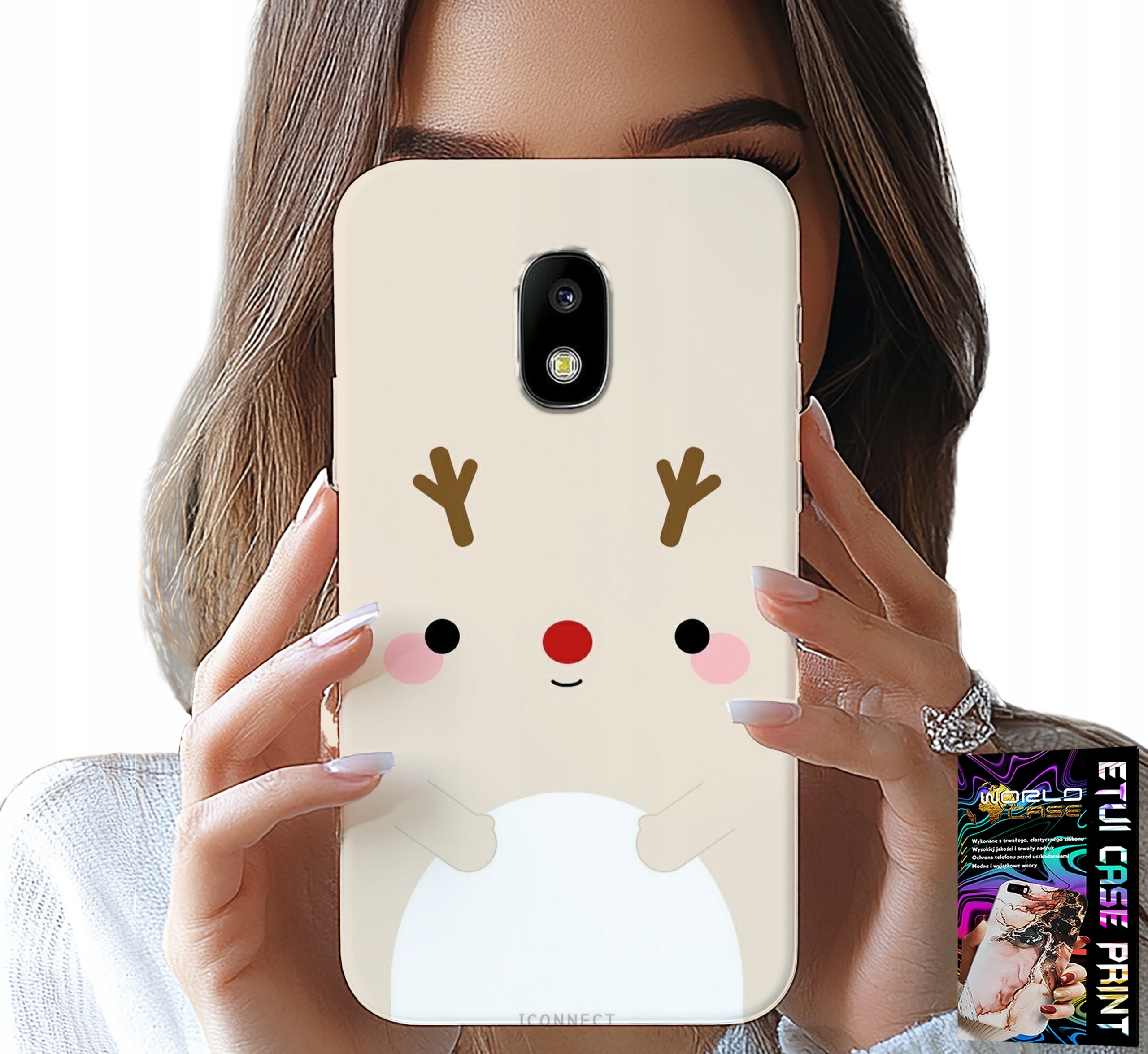 ETUI DO SAMSUNG GALAXY J5 2017 - RENIFEREK, RENIFER, ŚWIĄTECZNE WZORY