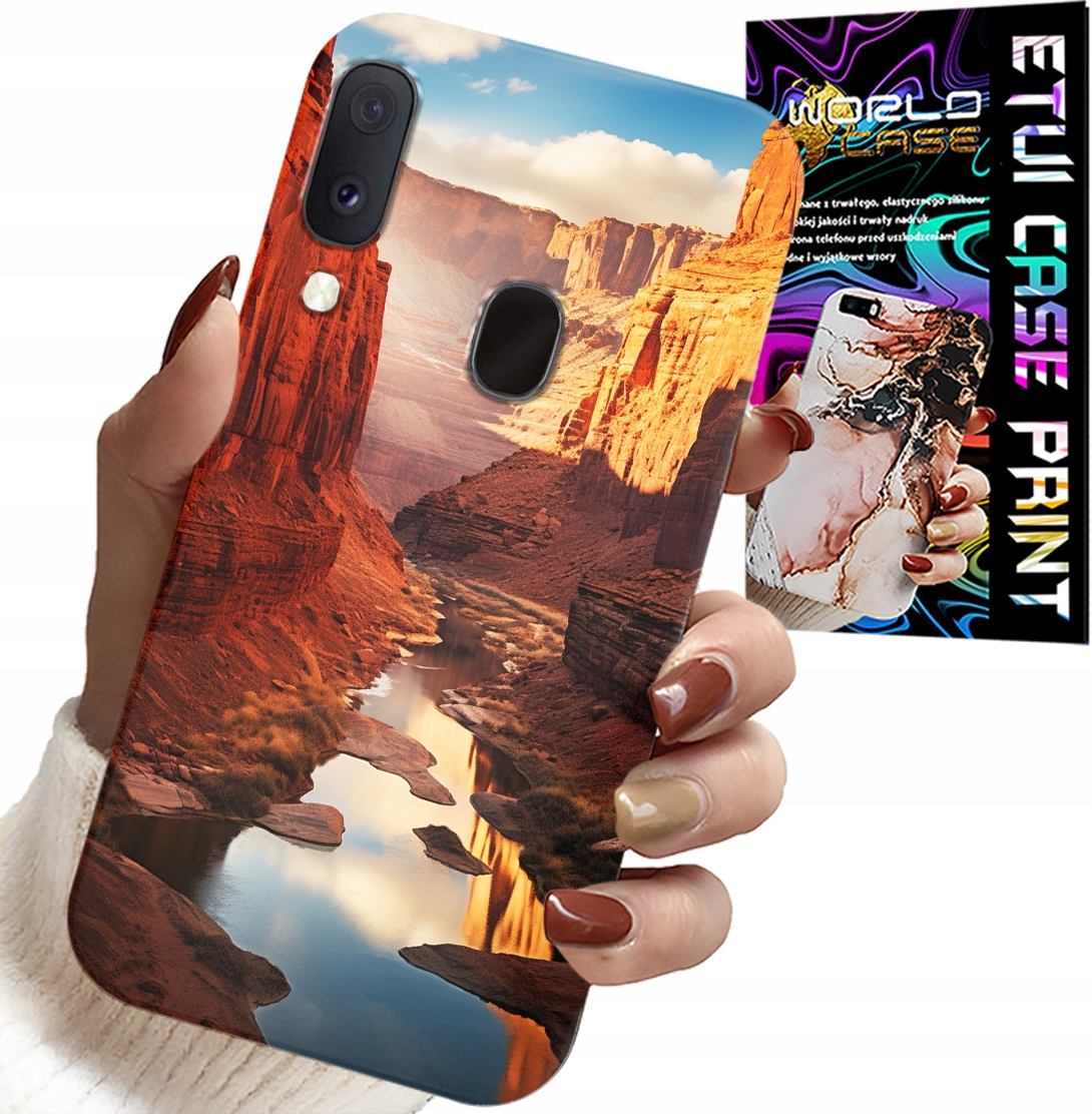 ETUI DO SAMSUNG GALAXY A20E - WIELKI KANION PUSTYNIA PIĘKNE WZORY CASE