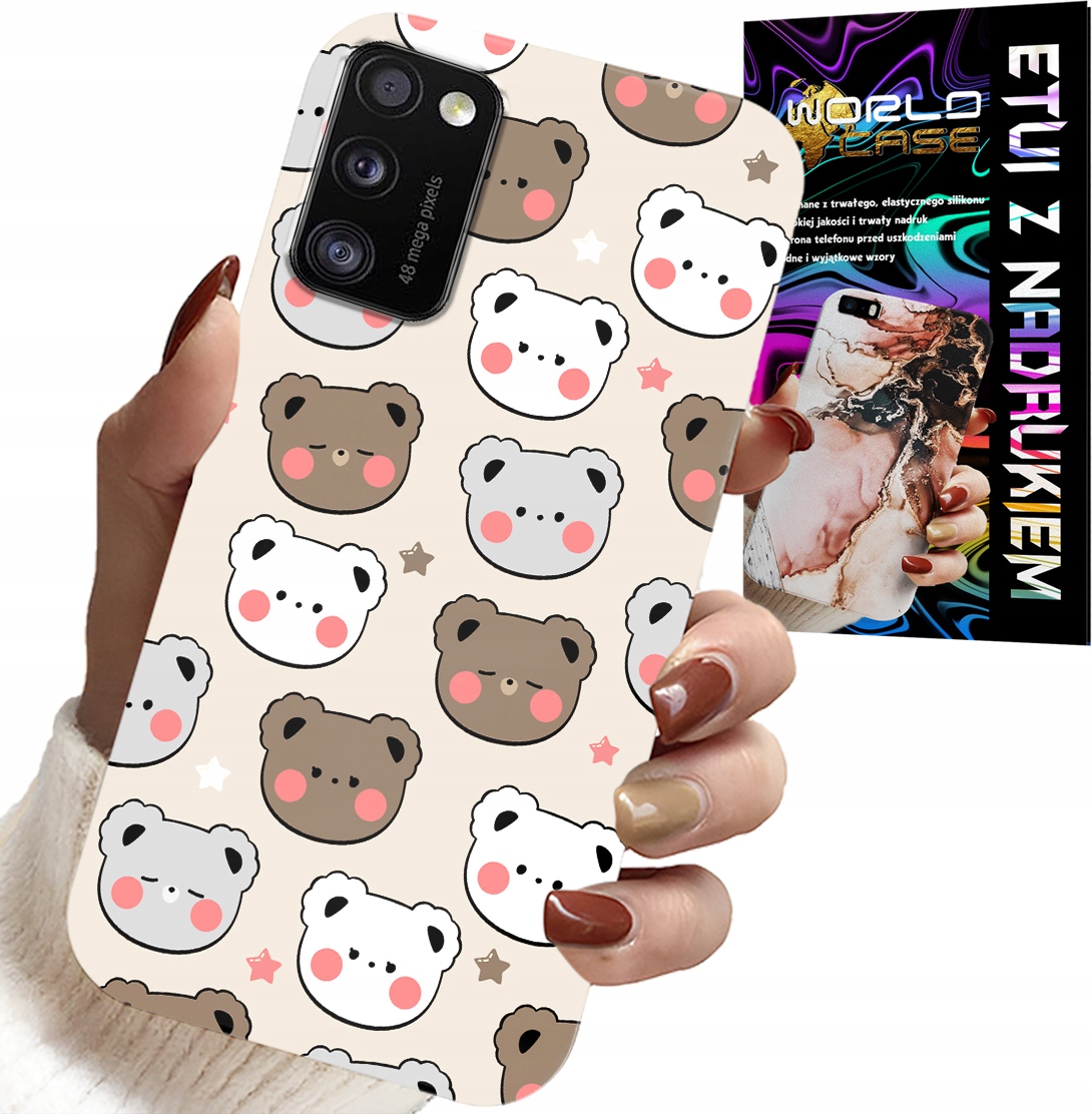 ETUI DO XIAOMI POCO M3 - MIŚ MISIE WZORY DLA NAJMŁODSZYCH + SZKŁO