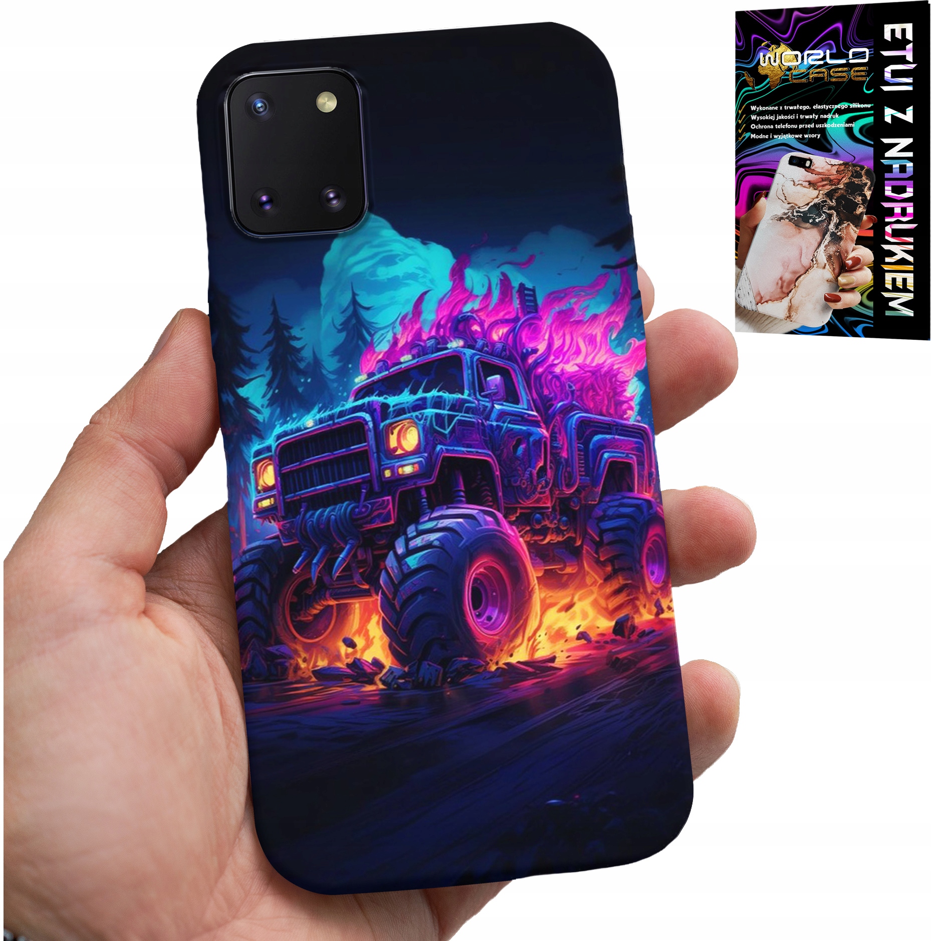 ETUI DO SAMSUNG GALAXY A81 - MONSTERTRUCK MEGA CIĘŻARÓWKA WZORY CASE