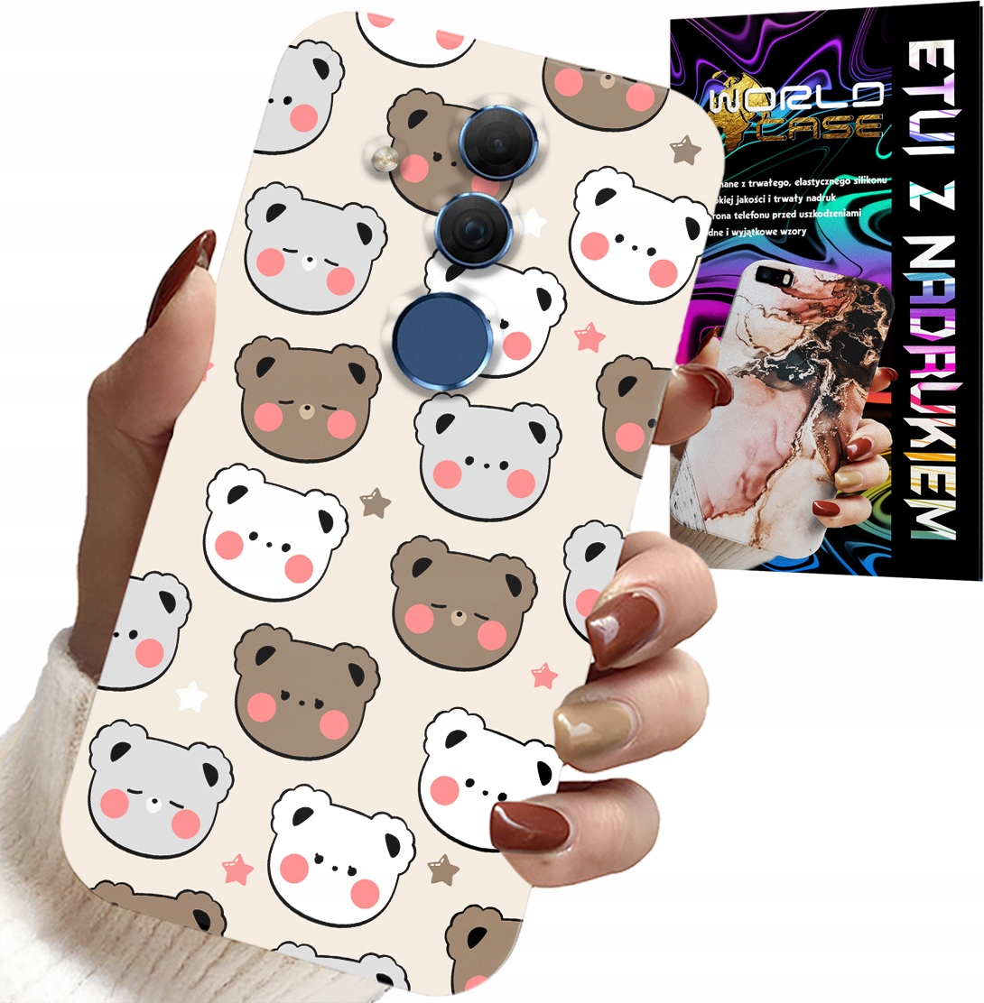 ETUI DO HUAWEI MATE 20 LITE - MIŚ MISIE WZORY DLA NAJMŁODSZYCH + SZKŁO