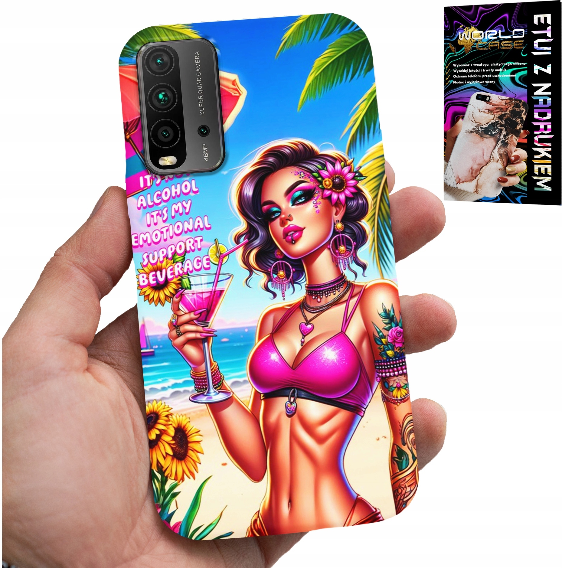 ETUI DO XIAOMI REDMI 9T - IT'S NOT ALCOHOL IT'S MY EMOTIONAL CASE