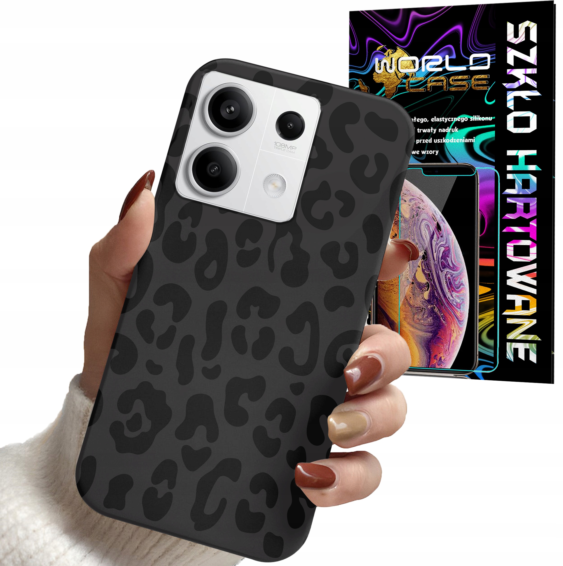 ETUI DO XIAOMI NOTE 13 PRO 5G - PANTERKA WZORKI MODNE WZORY OBUDOWA + SZKŁO