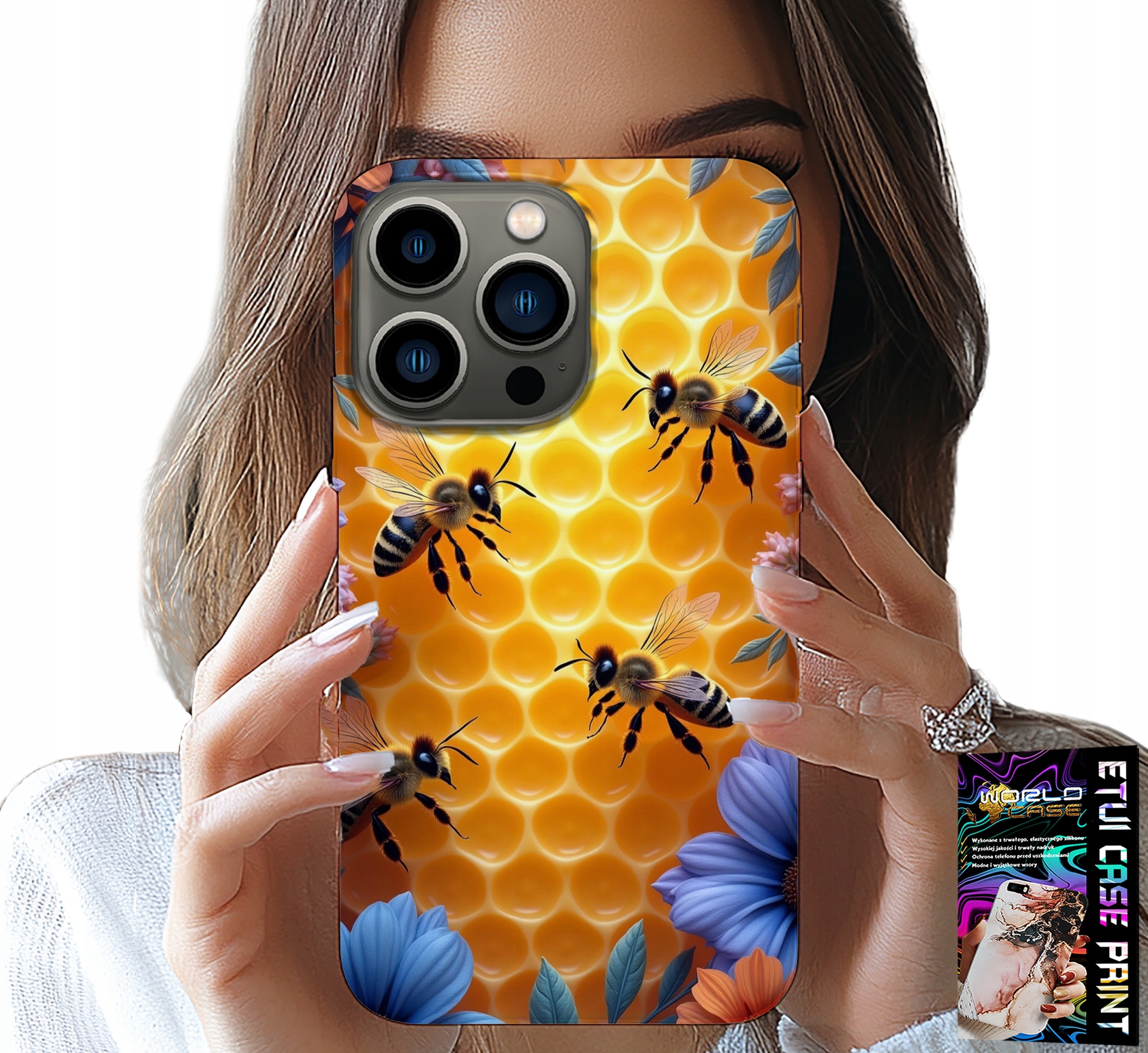 ETUI DO IPHONE 16 PRO - PSZCZOŁY UL PLASTER MIODU PLECKI CASE