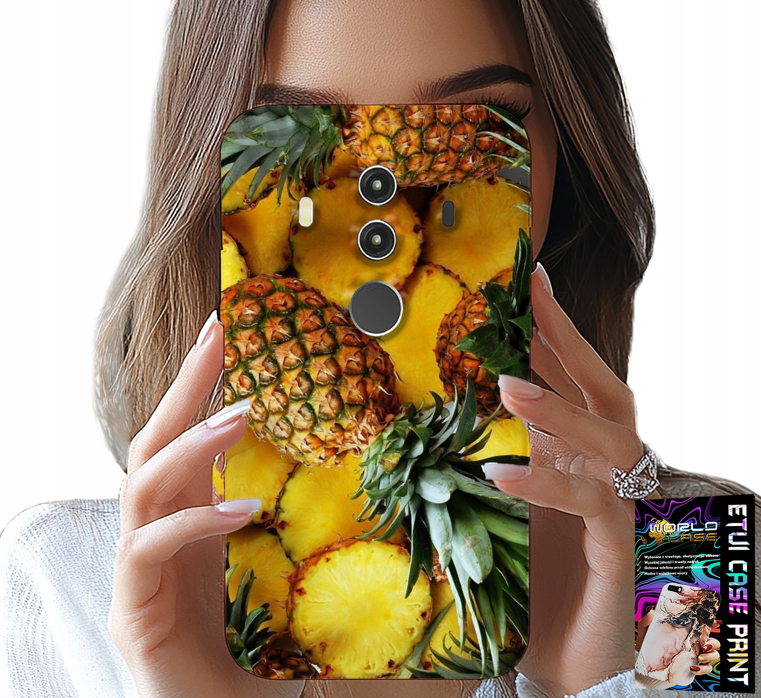 ETUI DO HUAWEI MATE 10 PRO - ANANAS OWOCOWY CASE OBUDOWA + FOLIA