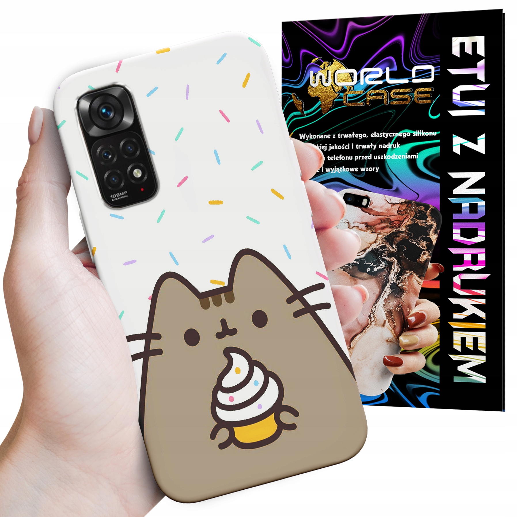 ETUI CASE DO XIAOMI NOTE 11, 11s - SŁODKI KOTEK KOT OBUDOWA PLECKI