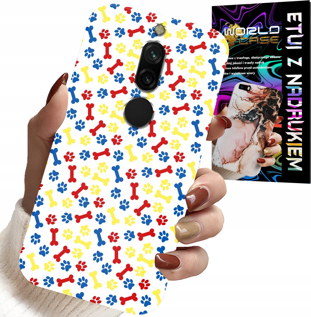 ETUI DO XIAOMI REDMI 8 - ŁAPKI KOŚCI PIES PATROL BAJKI + SZKŁO