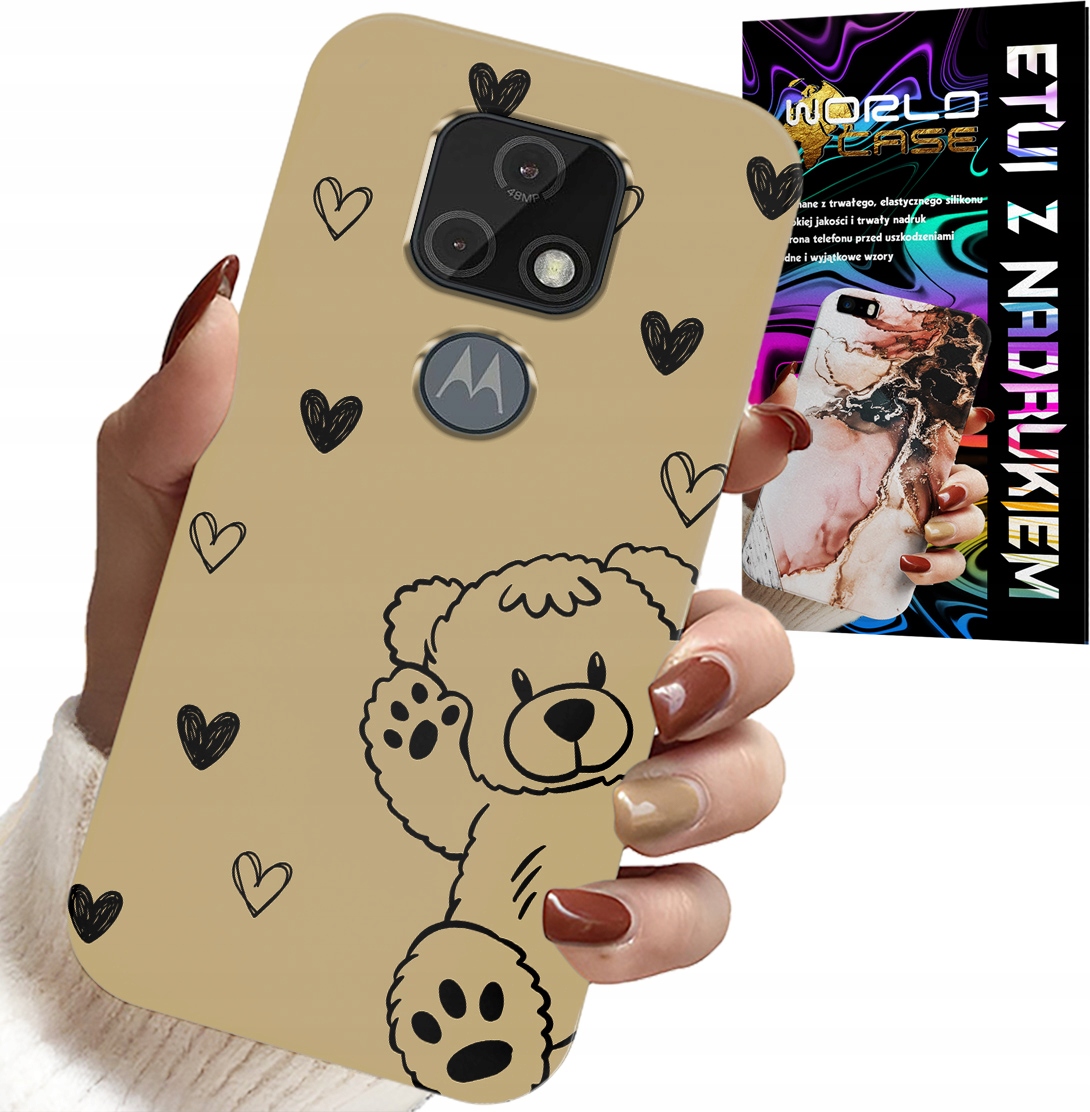 ETUI DO MOTOROLA MOTO E7 PLUS - MIŚ PRO MAXZAK WZORY DLA NAJMŁODSZYCH CASE