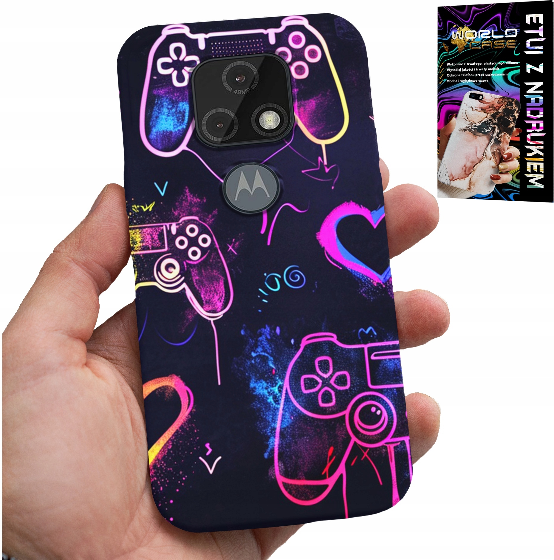 ETUI DO MOTOROLA MOTO E7 PLUS - CASE DLA GRACZA, GRA, WZORY DLA GAMERA