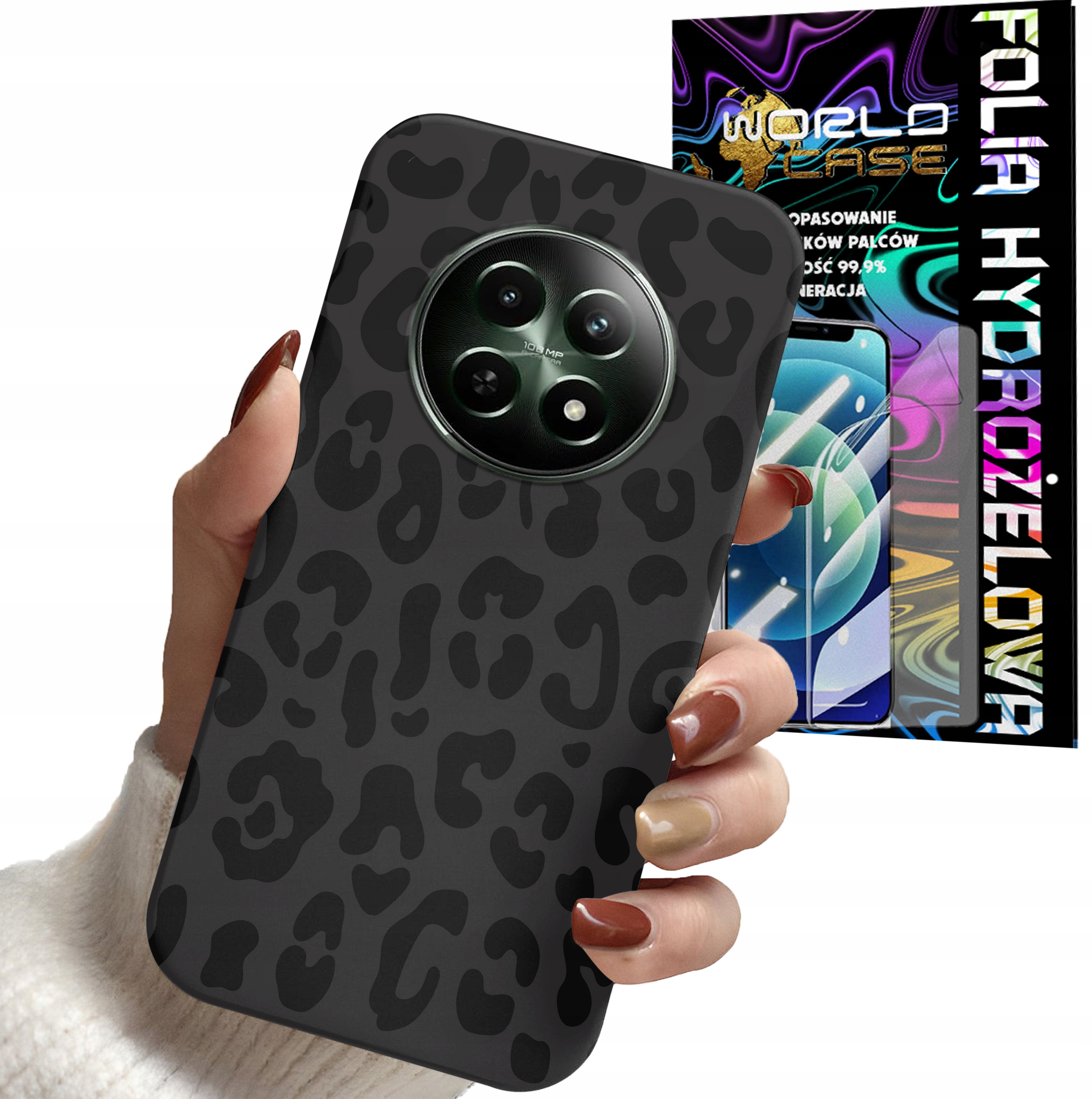 ETUI DO REALME 12 5G - PANTERKA WZORKI MODNE WZORY OBUDOWA + FOLIA