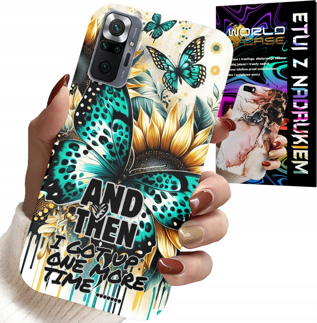 ETUI DO XIAOMI NOTE 10 PRO - AND THEN I GOT UP, KOBIECE WZORY + FOLIA