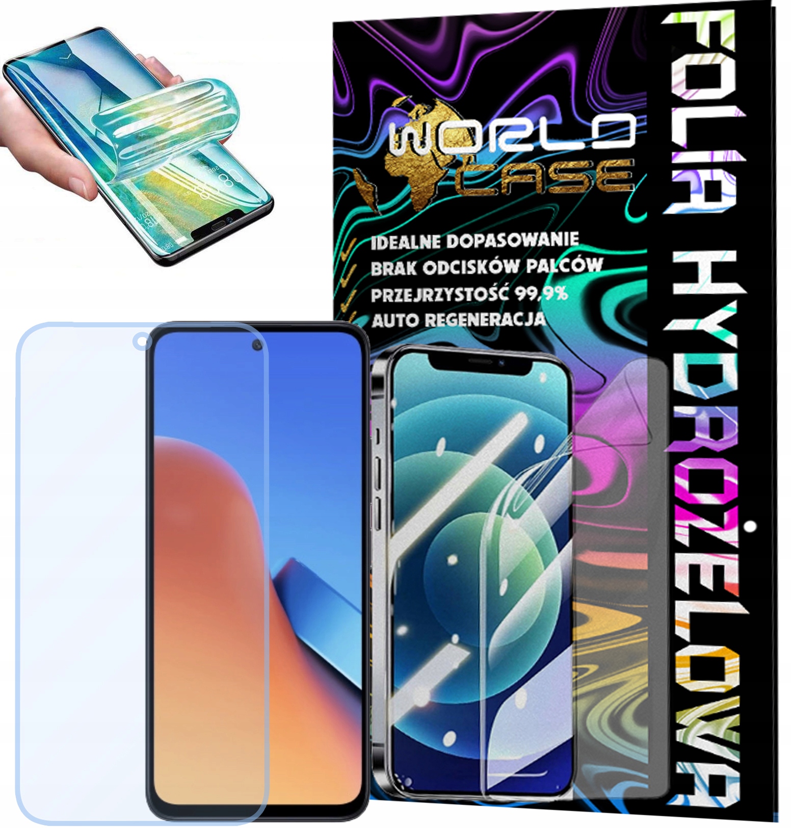 FOLIA HYDROŻELOWA OCHRONNA DO XIAOMI 12T NA EKRAN MOCNA WYTRZYMAŁA